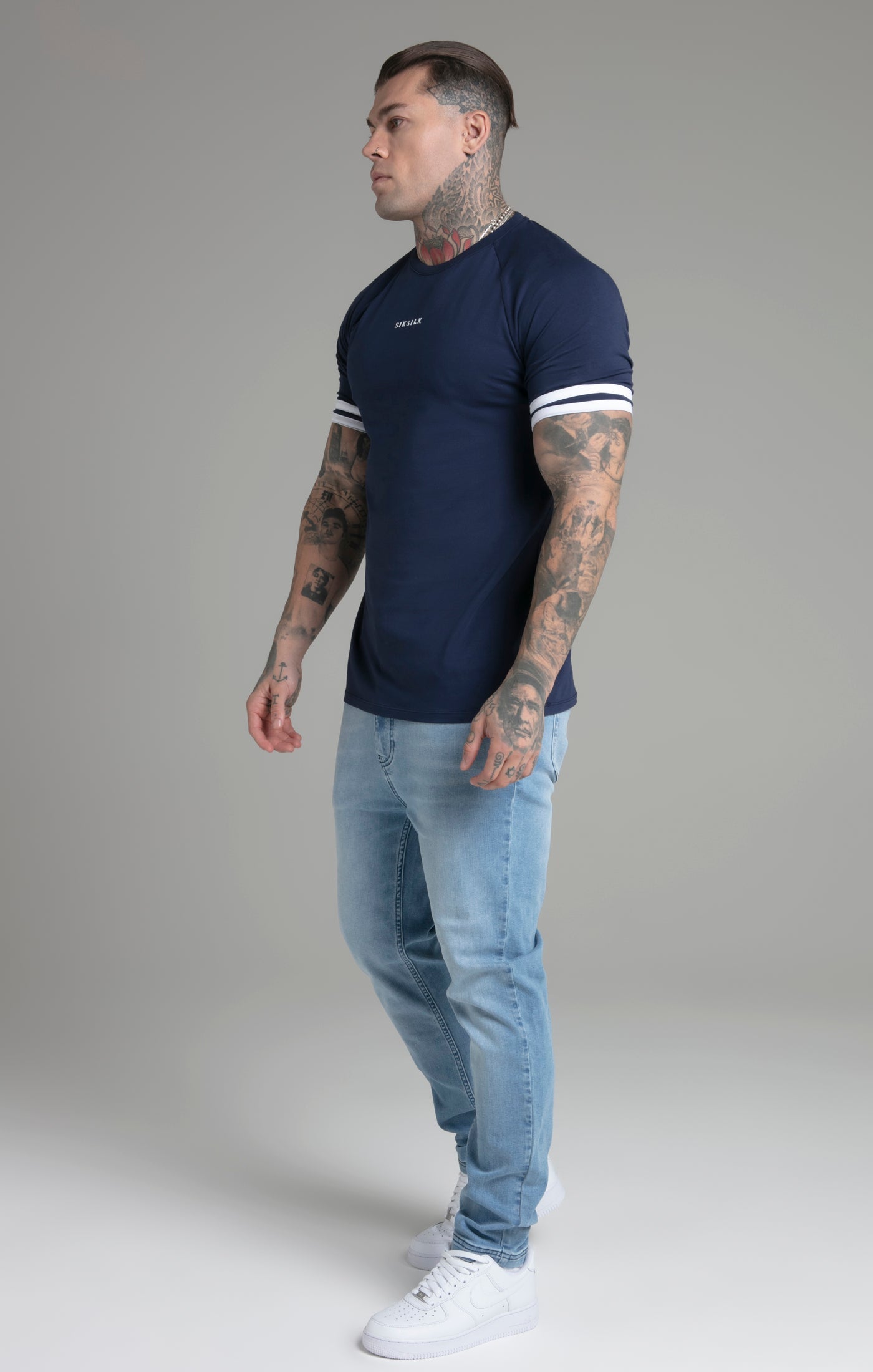 Maglietta Tournament in Navy Magliette SikSilk   