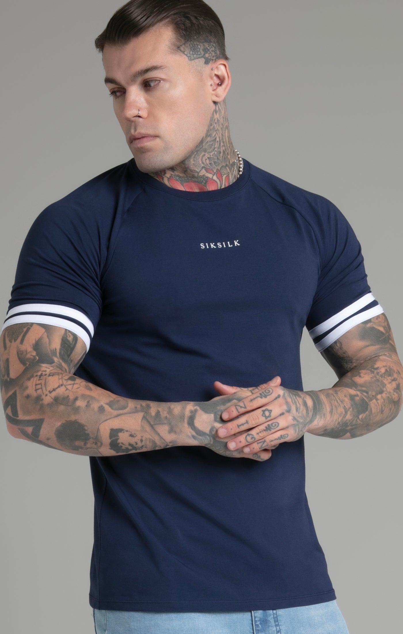 Maglietta Tournament in Navy Magliette SikSilk   