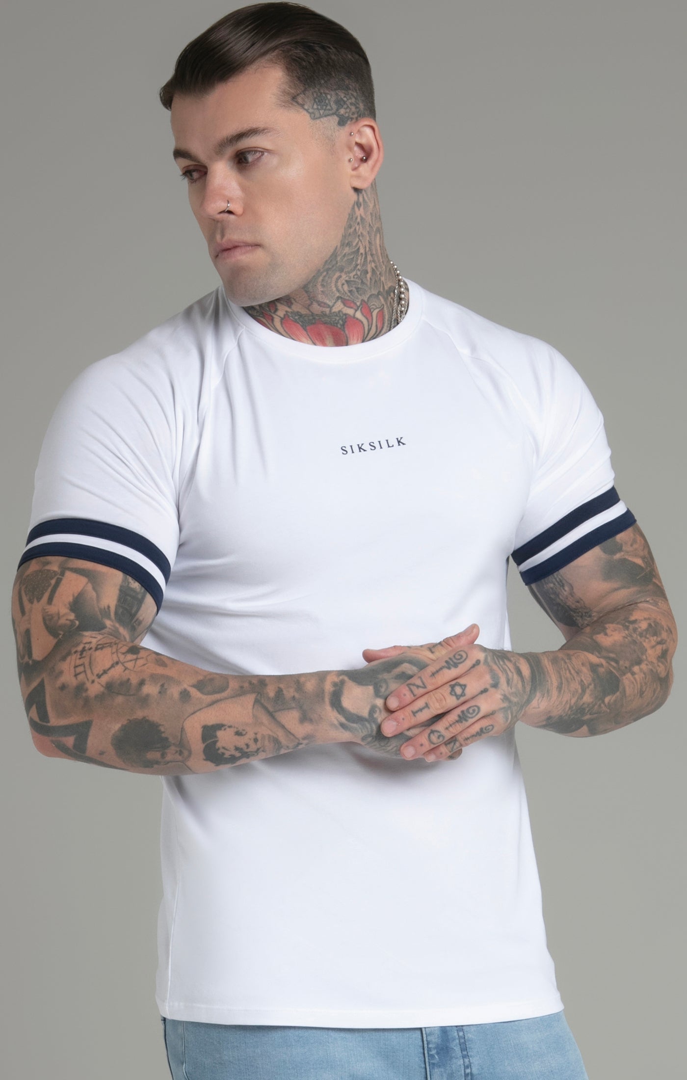 Maglietta Tournament in Bianco Magliette SikSilk   