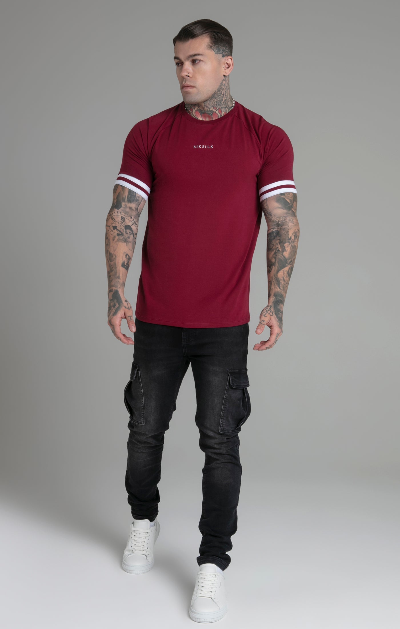 Maglietta Tournament in Rosso Magliette SikSilk   