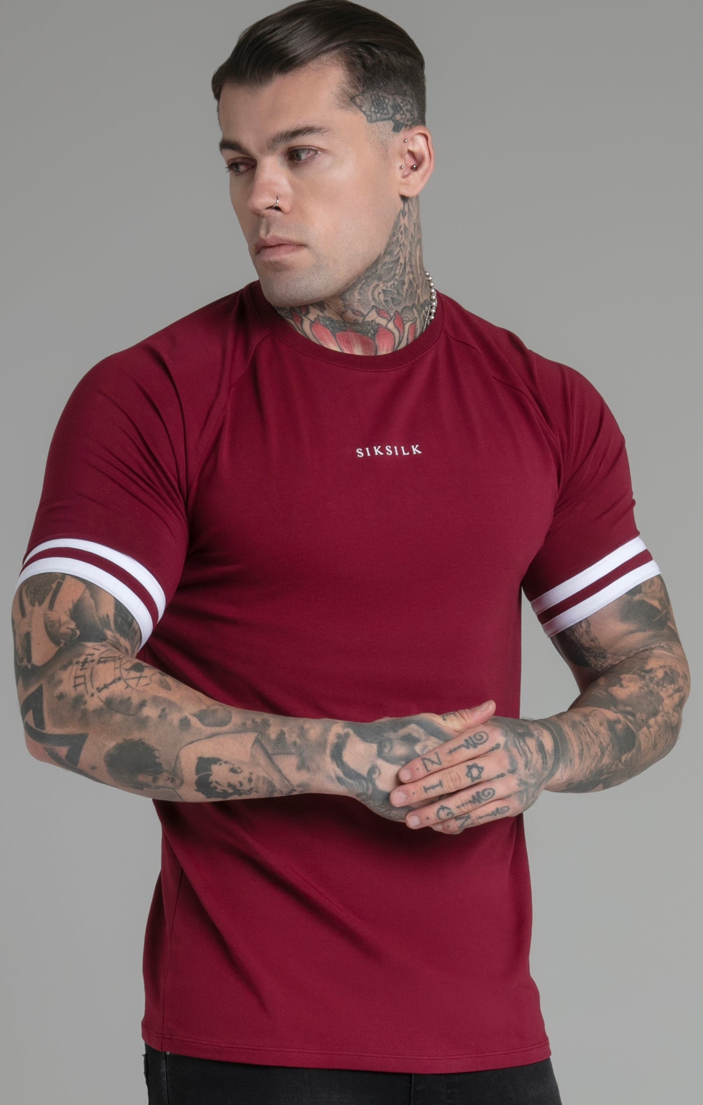 Maglietta Tournament in Rosso Magliette SikSilk   