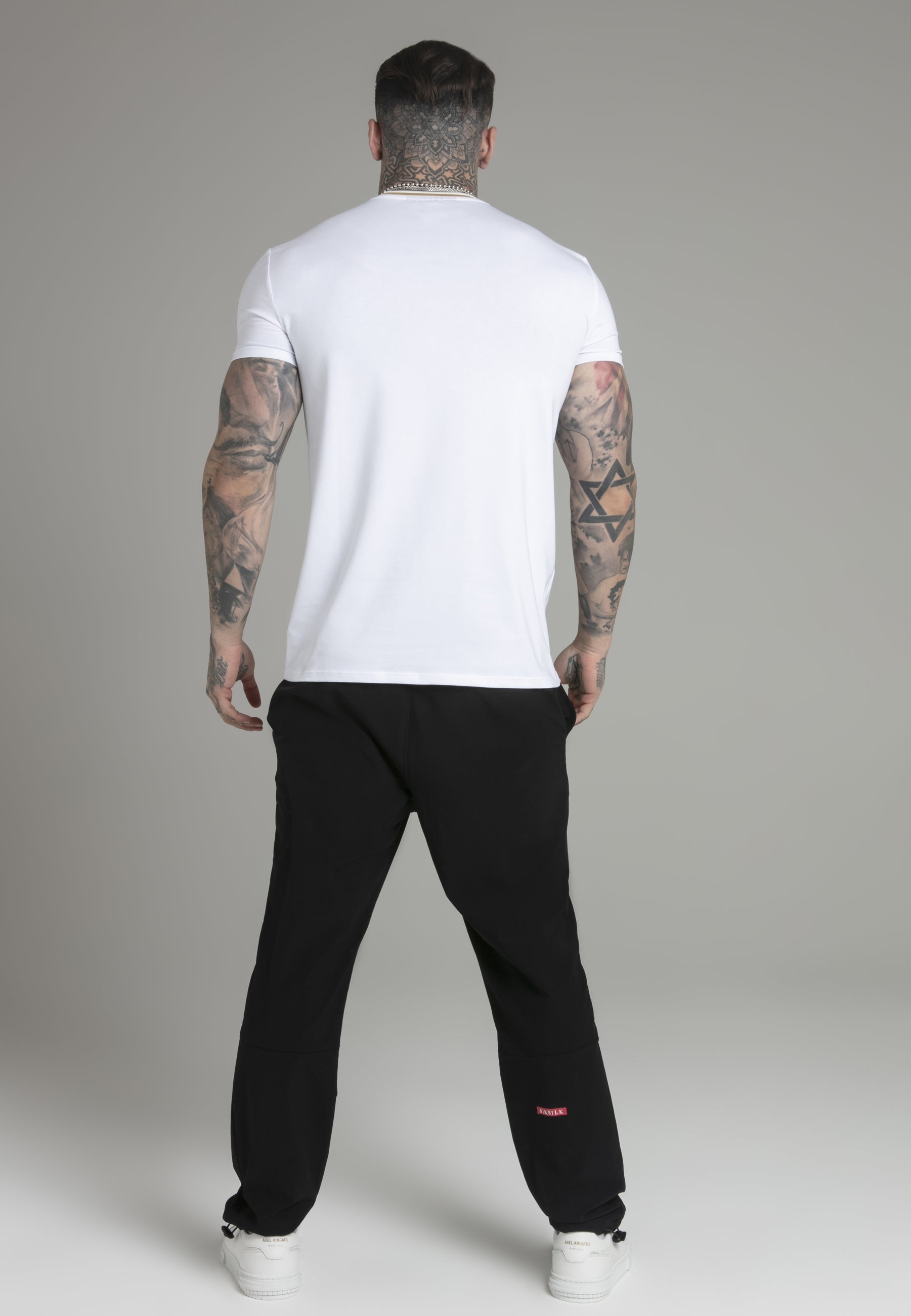 Maglietta Logo in Bianco Magliette SikSilk   