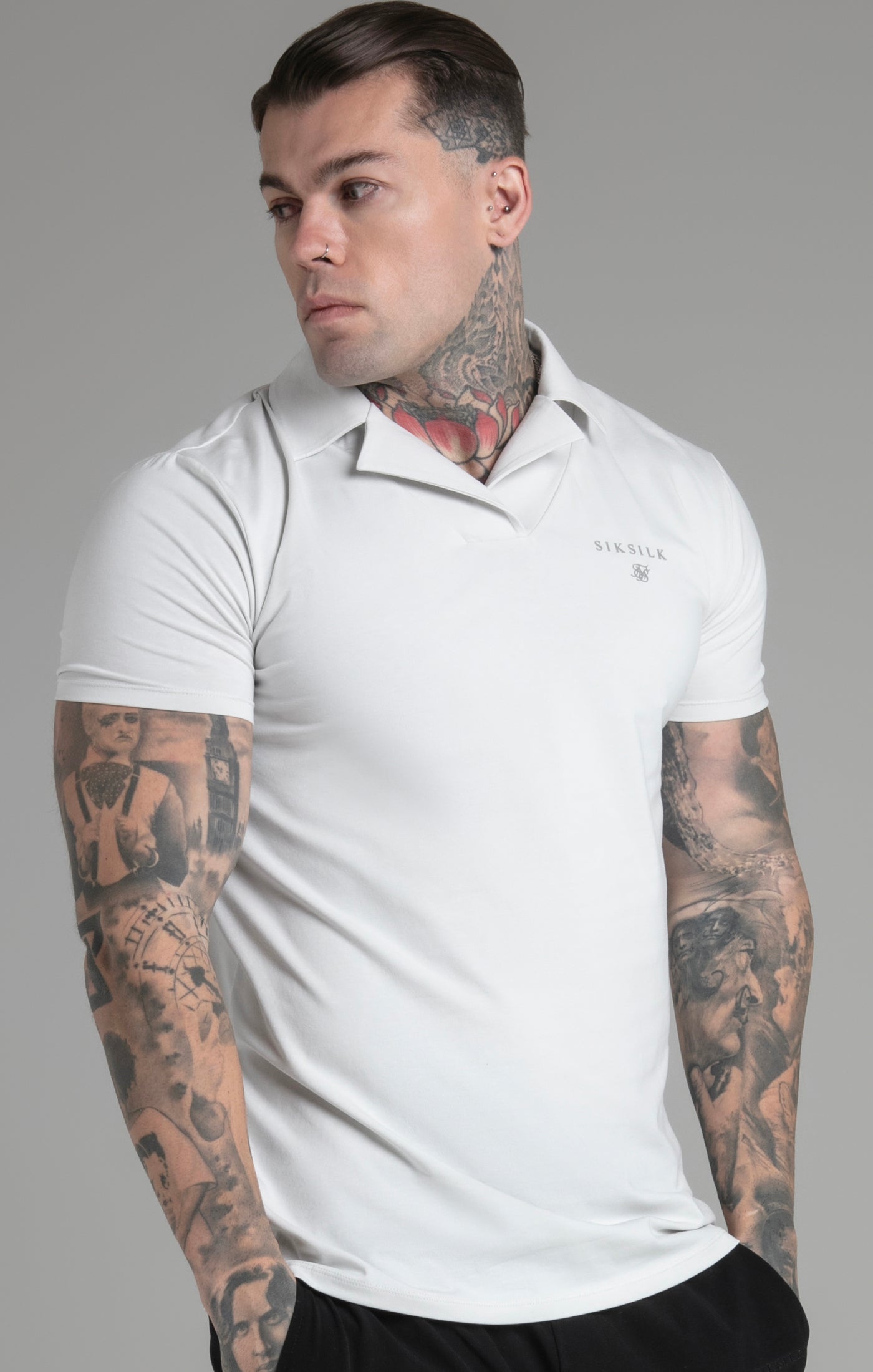 Polo Smart Revere in grigio Polo SikSilk   