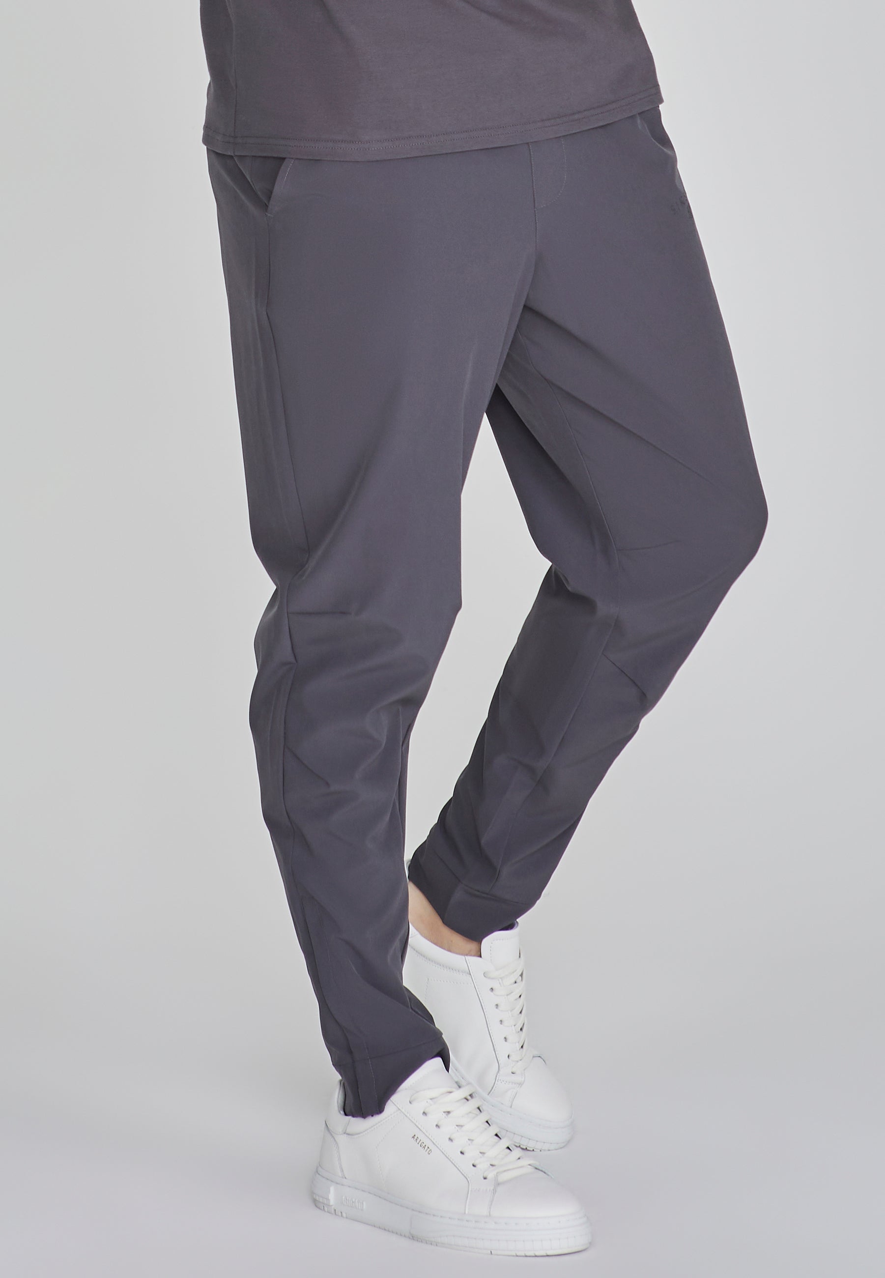 Pantaloni eleganti in grigio scuro Pantaloni SikSilk