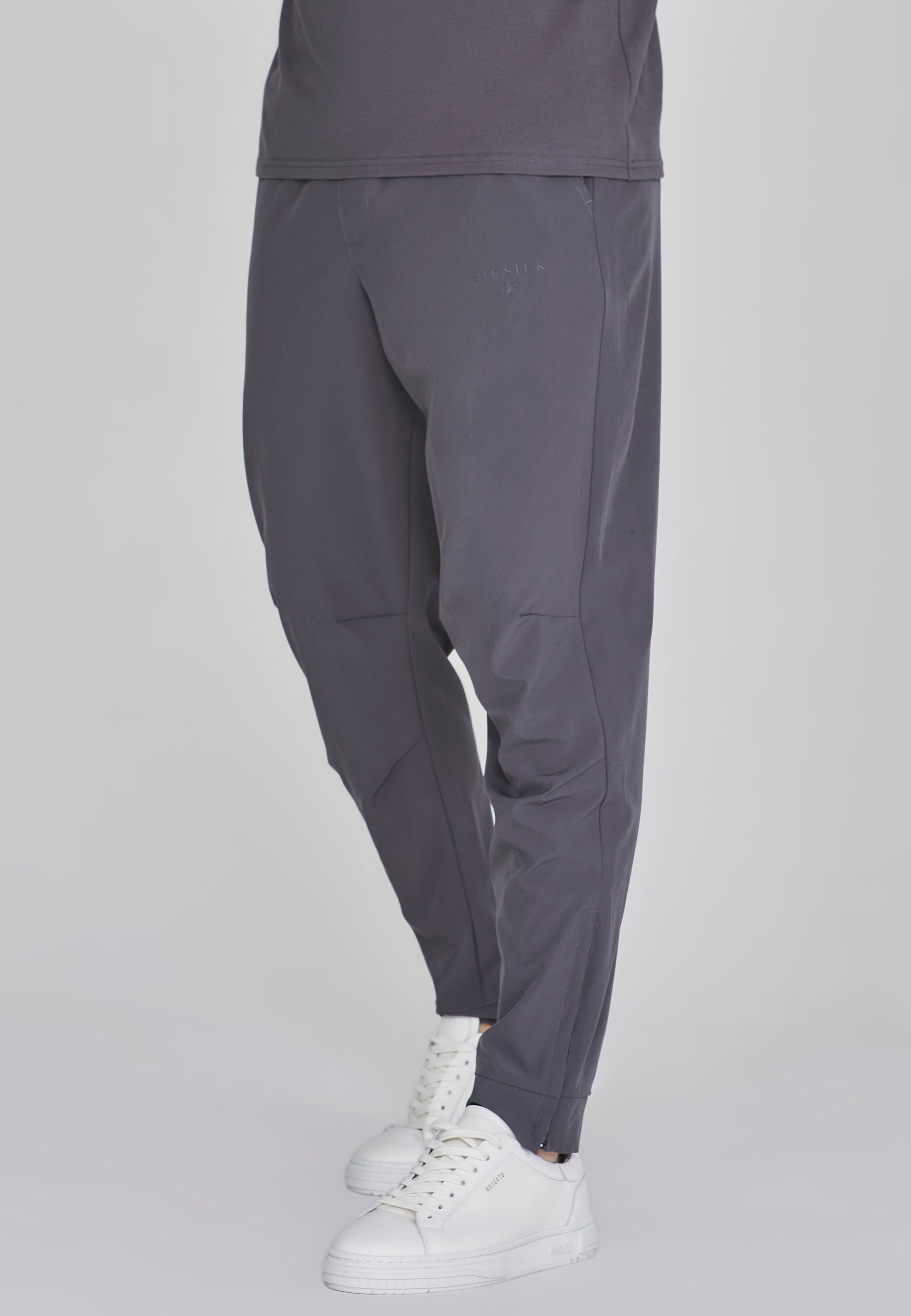 Pantaloni eleganti in grigio scuro Pantaloni SikSilk