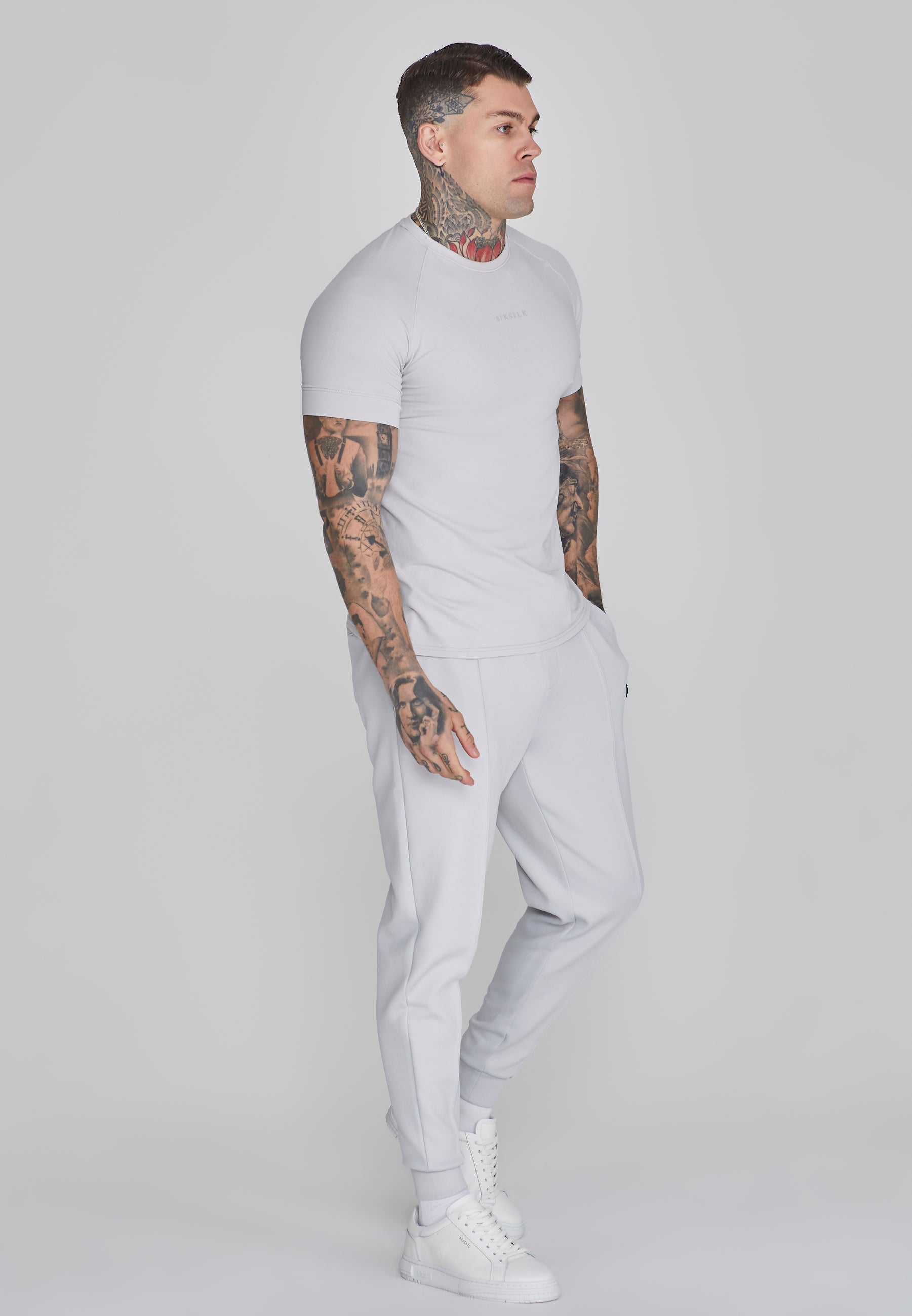 Maglietta Smart in grigio chiaro Magliette SikSilk   