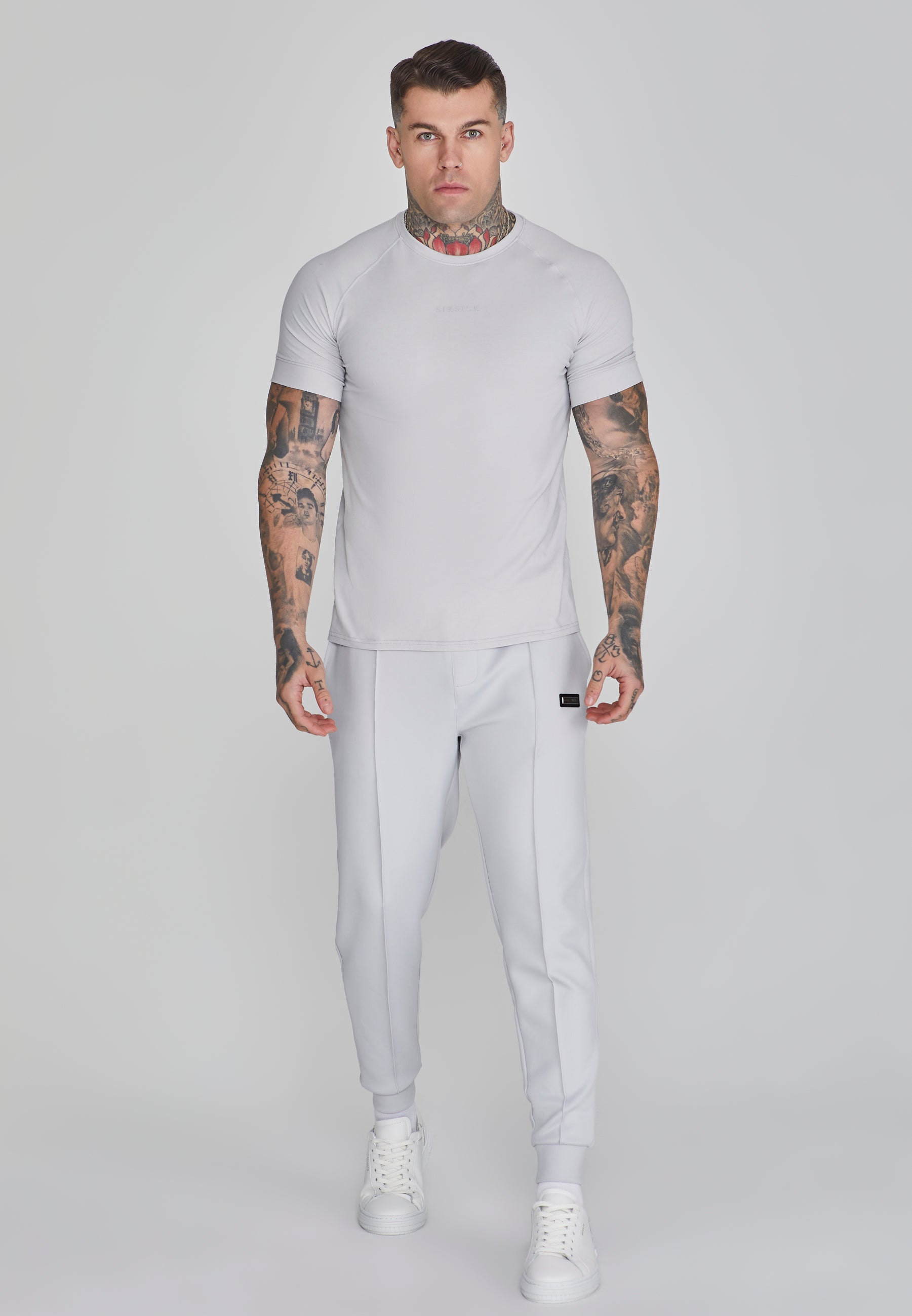 Maglietta Smart in grigio chiaro Magliette SikSilk   