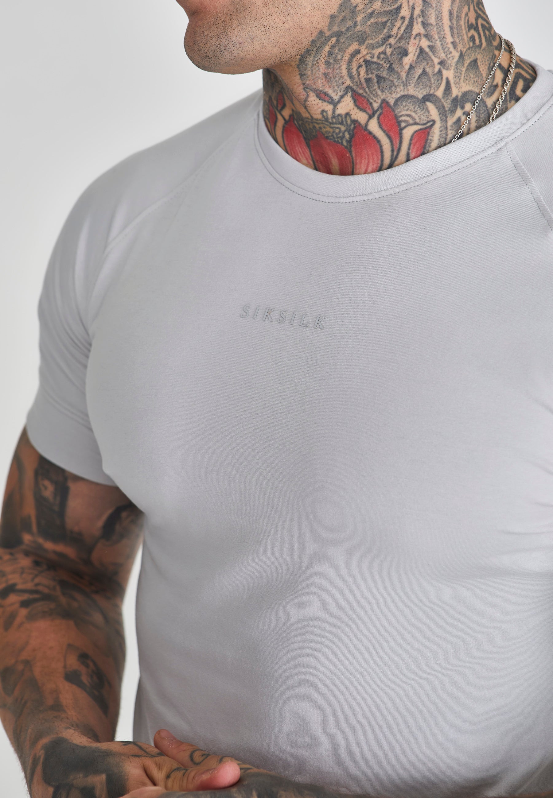 Maglietta Smart in grigio chiaro Magliette SikSilk   