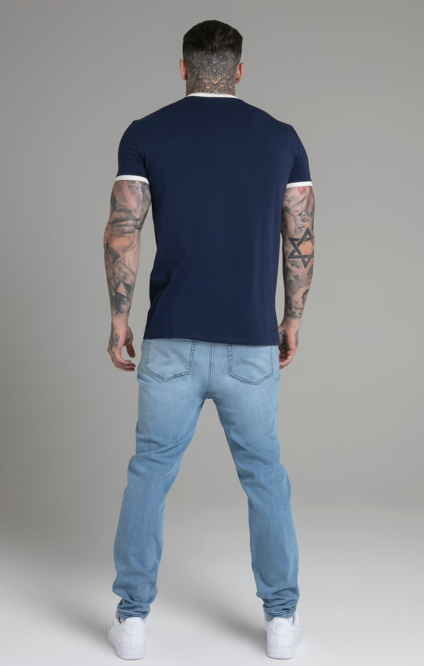 Maglietta Crest in blu Magliette SikSilk   