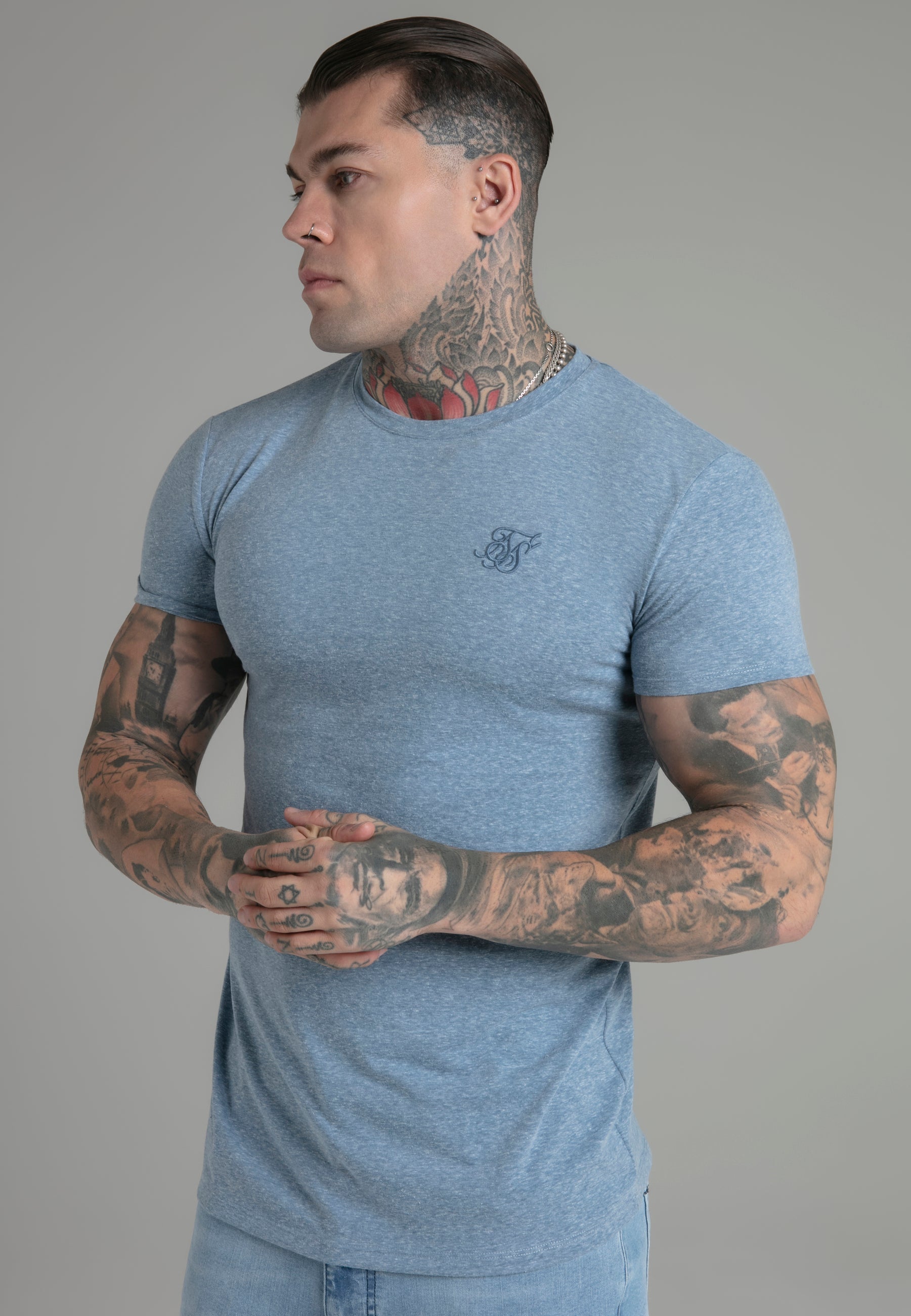 Maglietta Marl in Blu Magliette SikSilk   