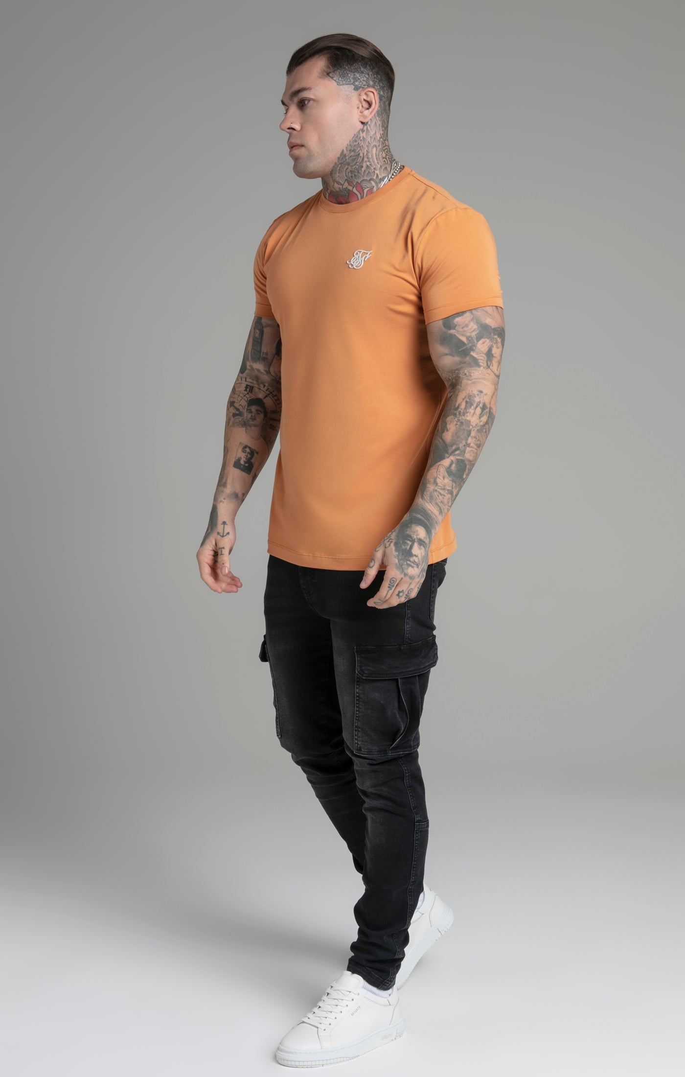 Maglietta Muscle Fit in giallo Magliette SikSilk   