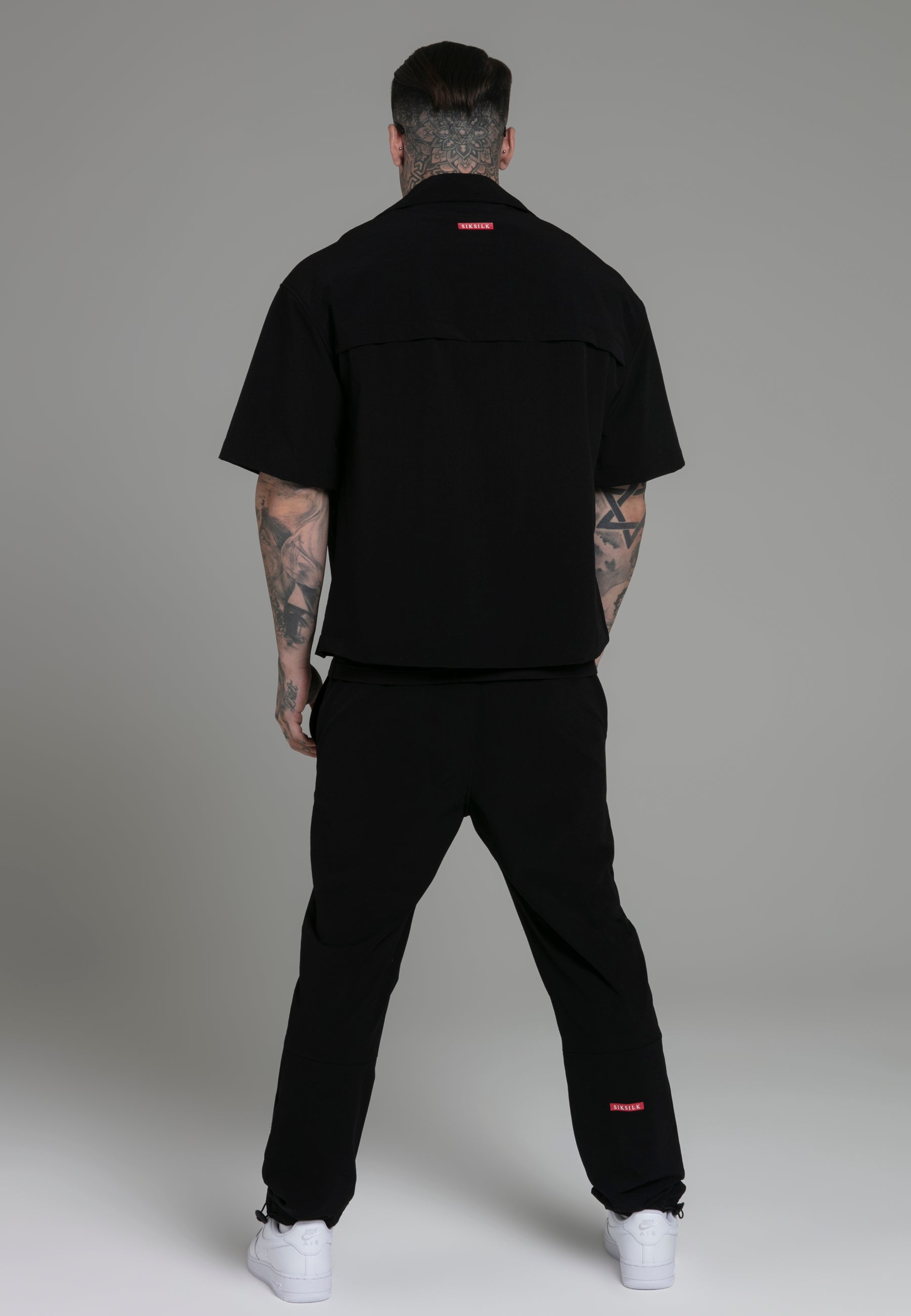 Camicia Utility in nero Magliette SikSilk   