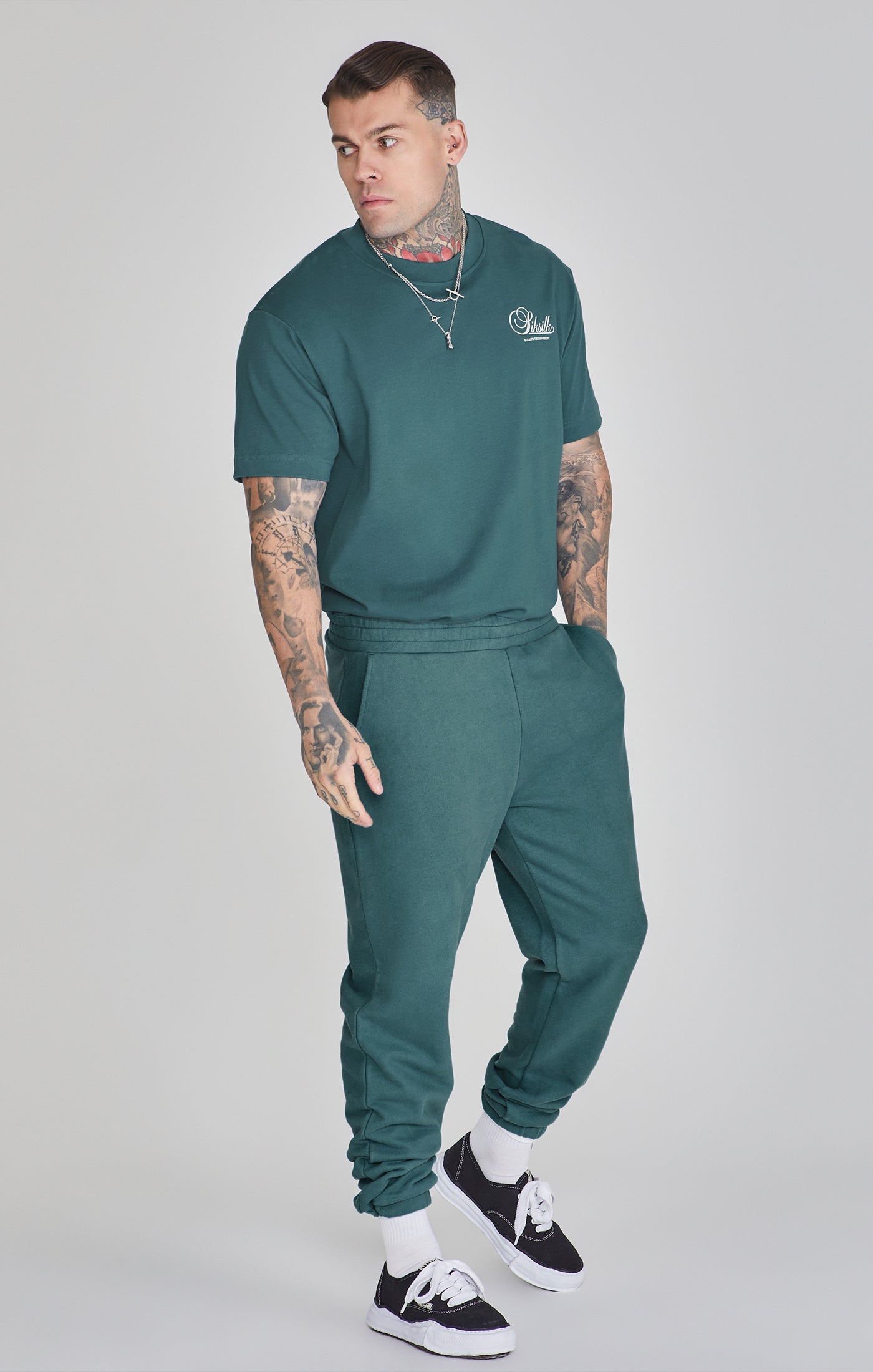 Maglietta grafica in verde Magliette SikSilk   