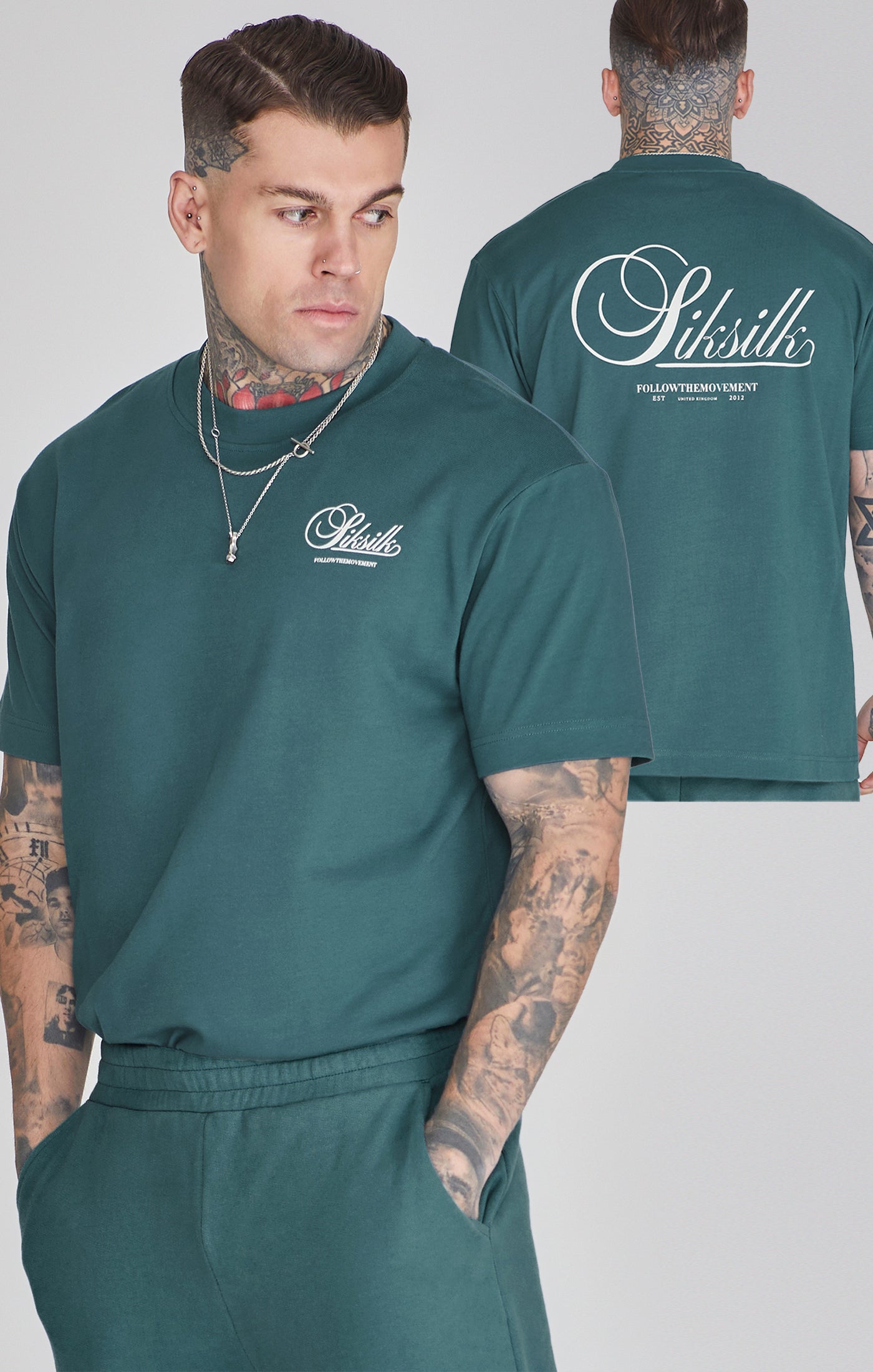 Maglietta grafica in verde Magliette SikSilk   