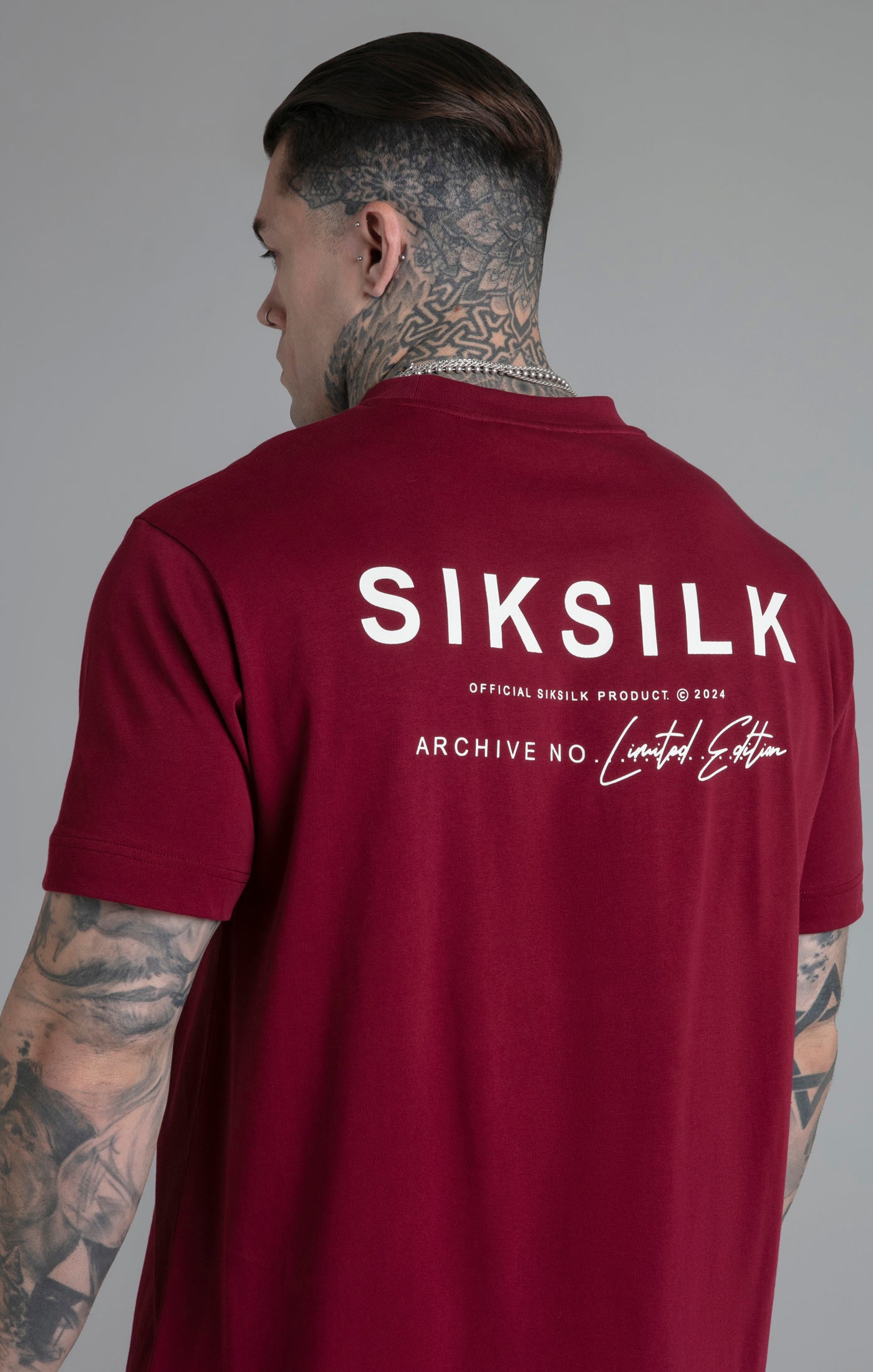 Maglietta in edizione limitata in borgogna Magliette SikSilk   