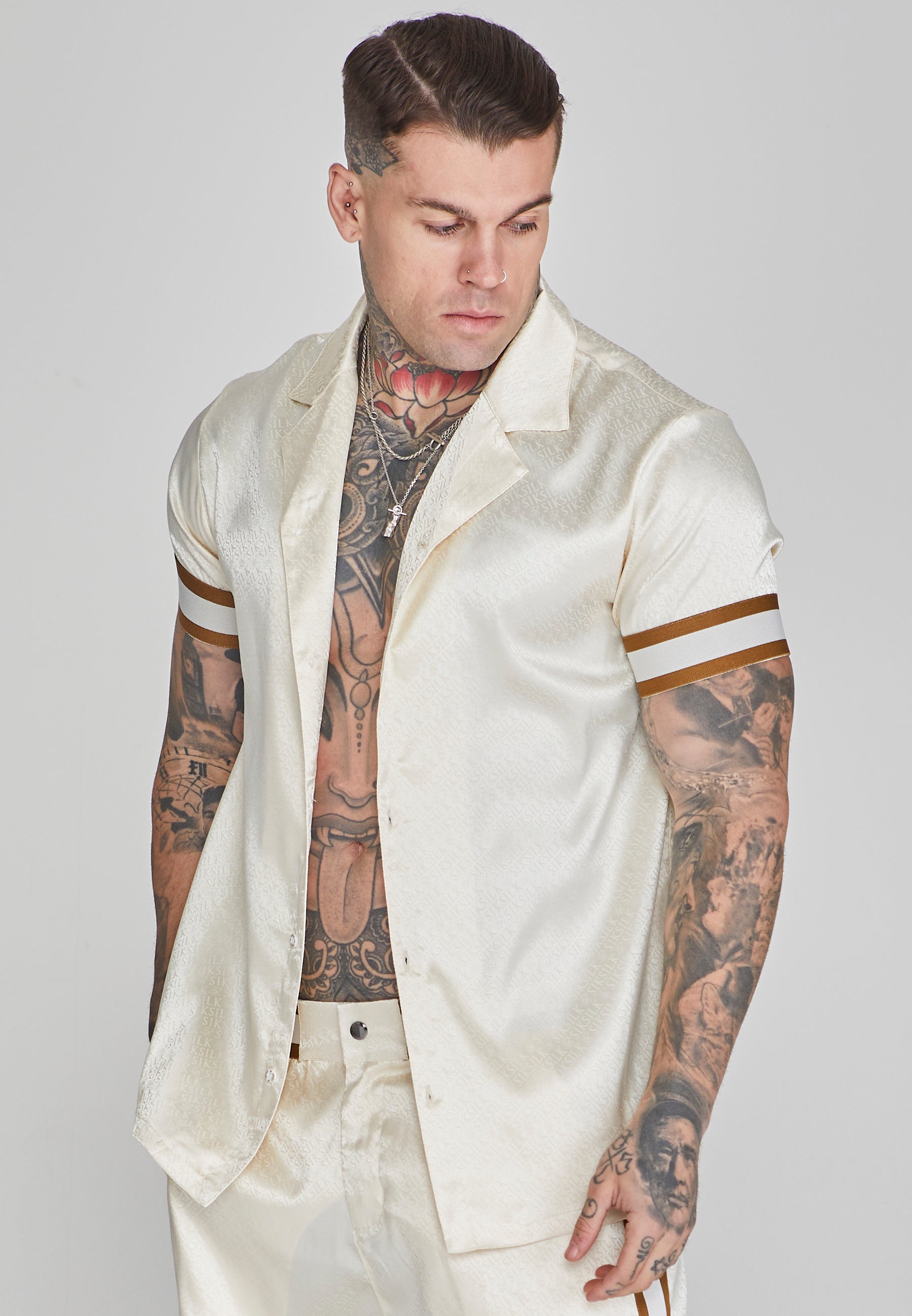 Camicia Resort in ecru Camicie SikSilk   