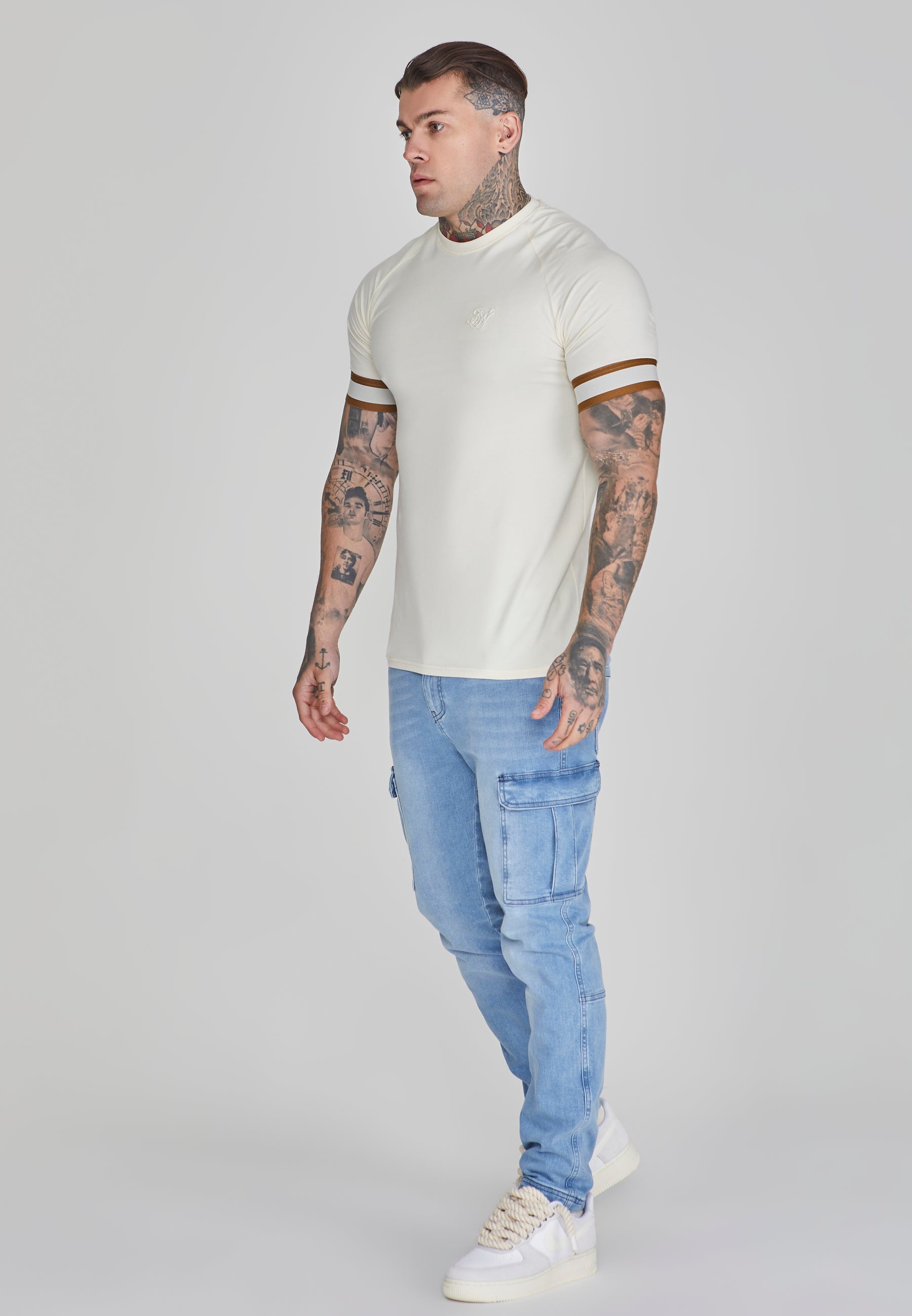 T-shirt tecnica in ecru T-shirt SikSilk   