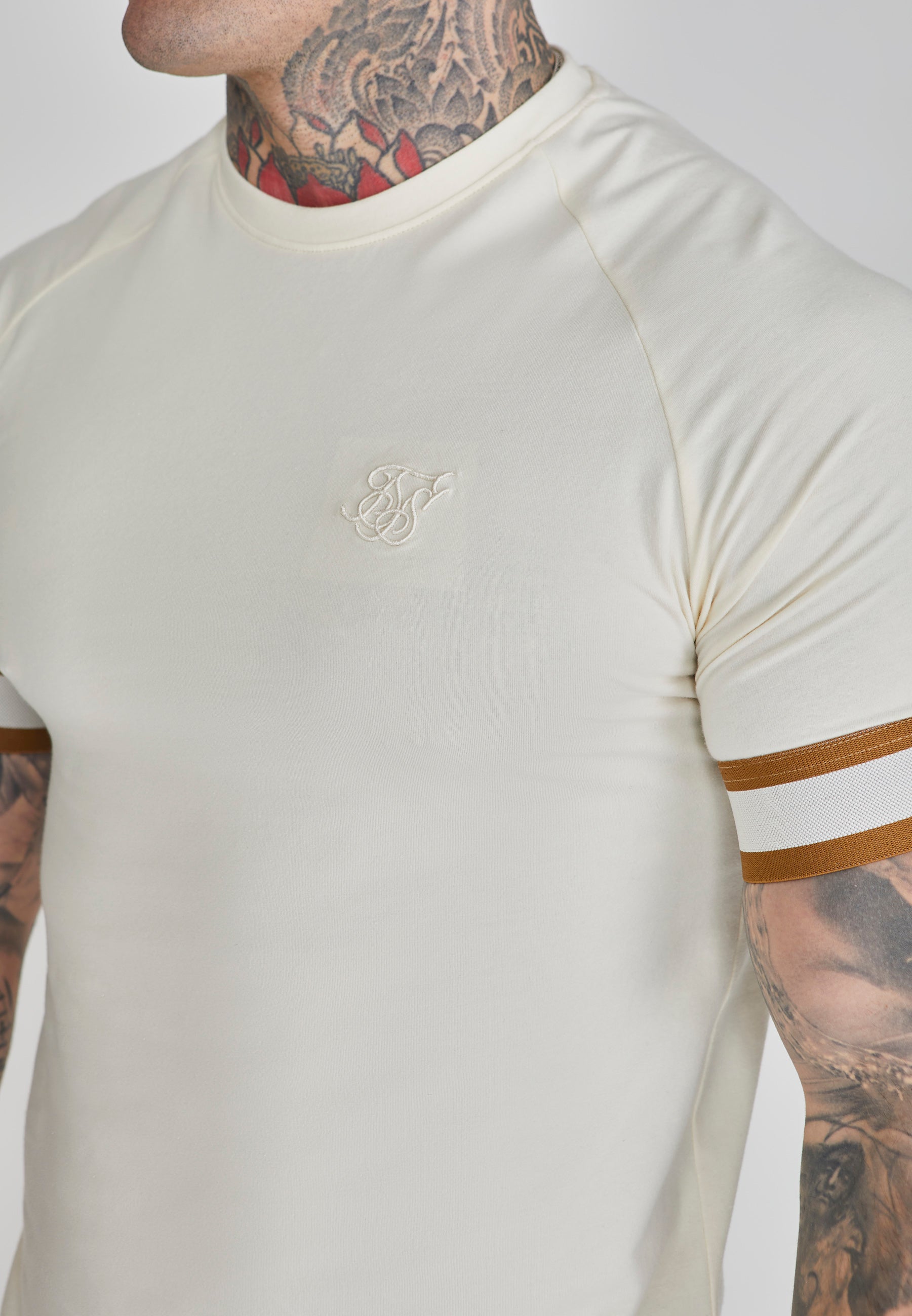 T-shirt tecnica in ecru T-shirt SikSilk   