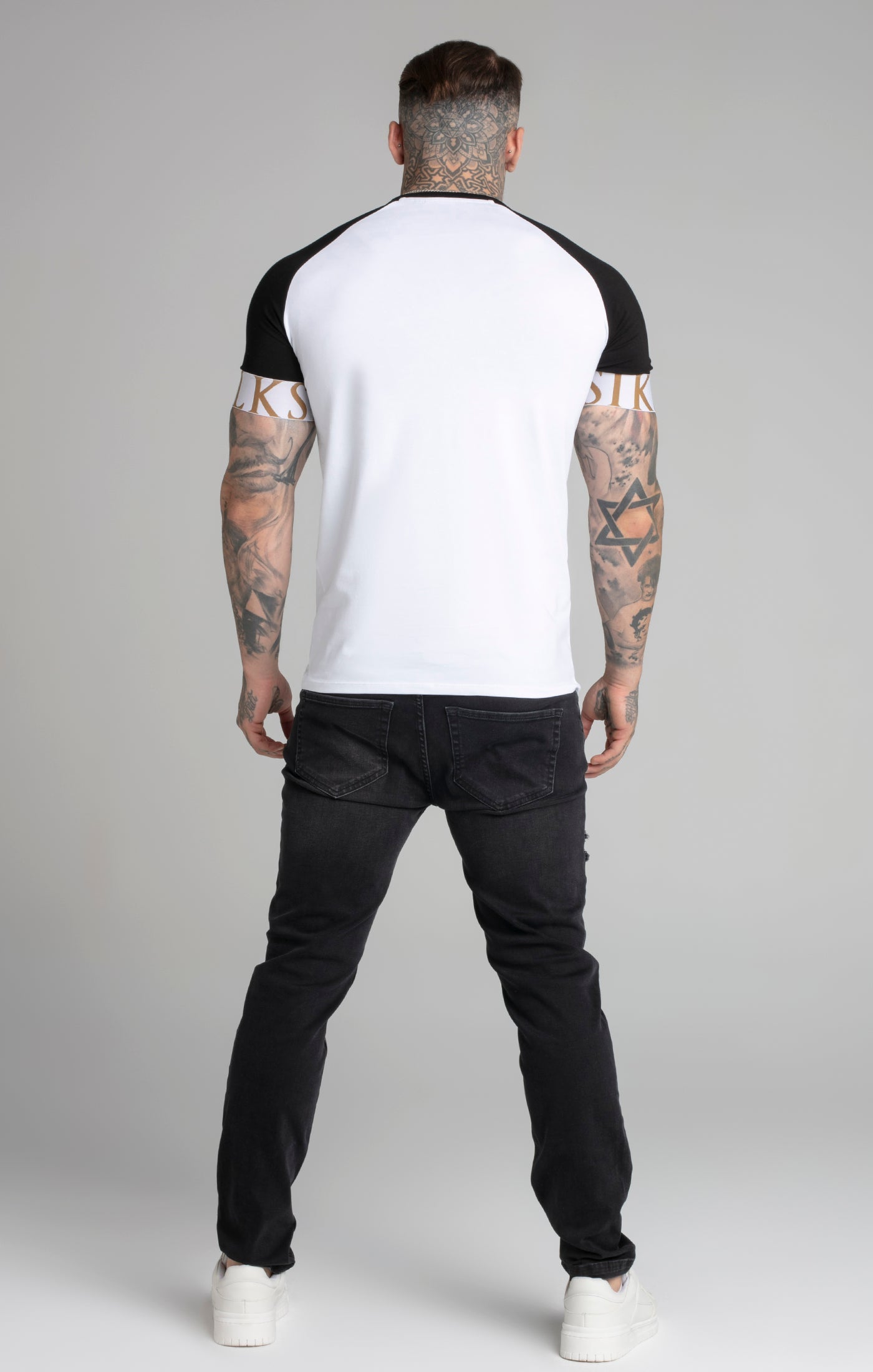 Maglietta Tech in bianco-nero Magliette SikSilk   