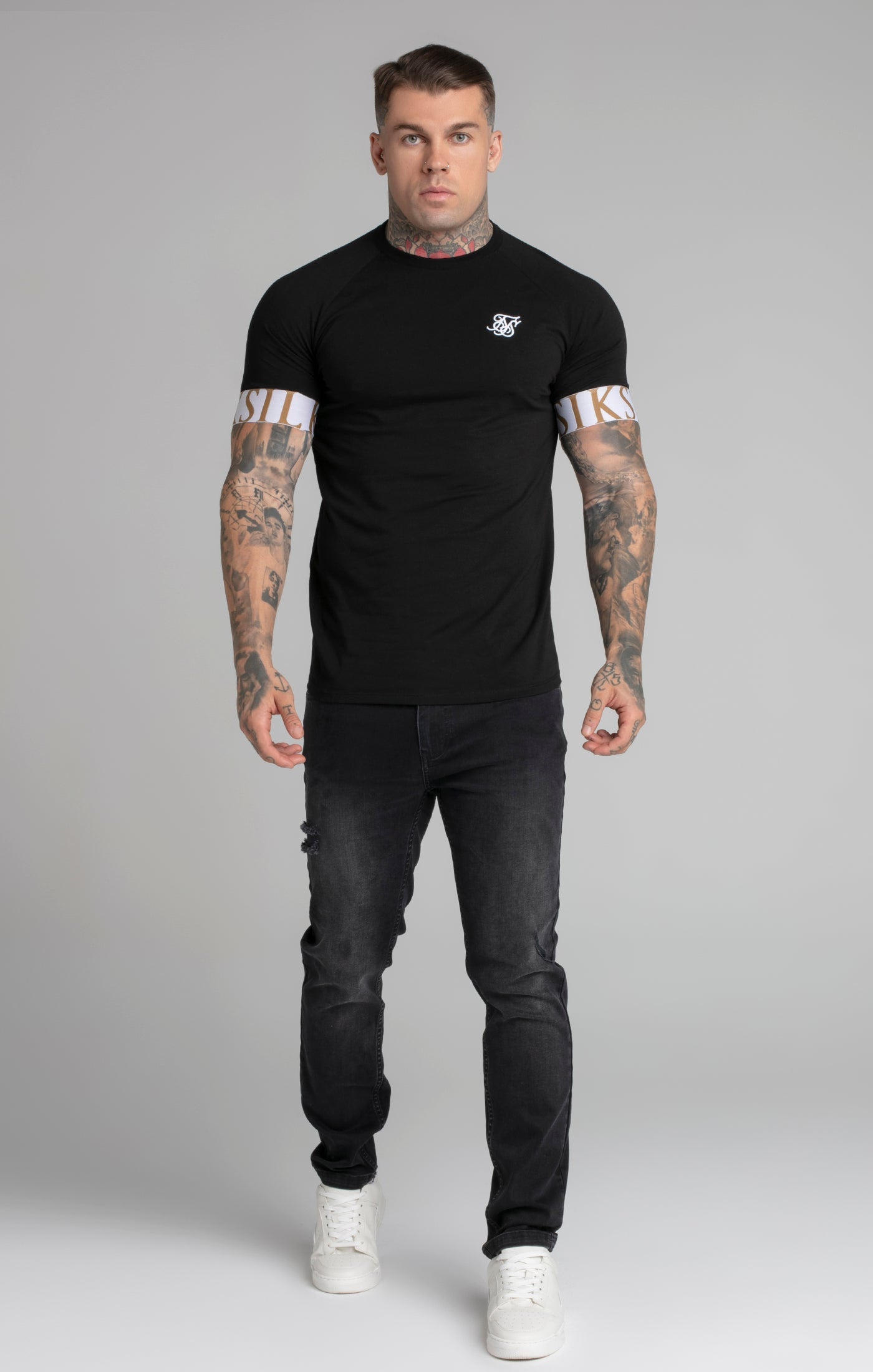 Maglietta Tech in nero Magliette SikSilk   