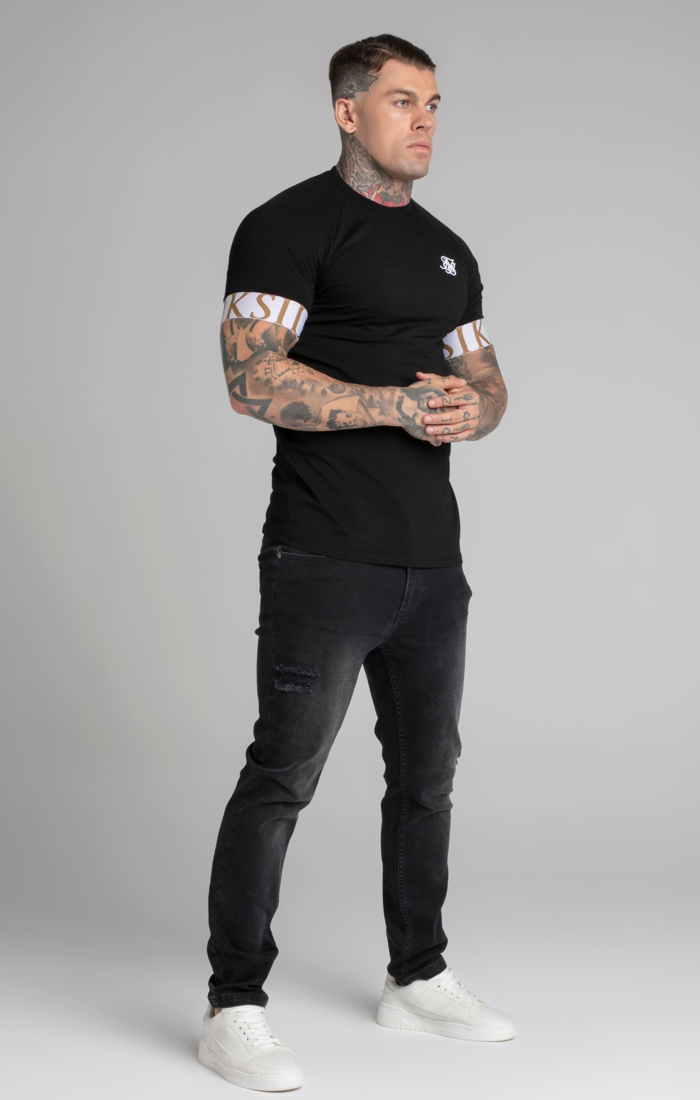 Maglietta Tech in nero Magliette SikSilk   