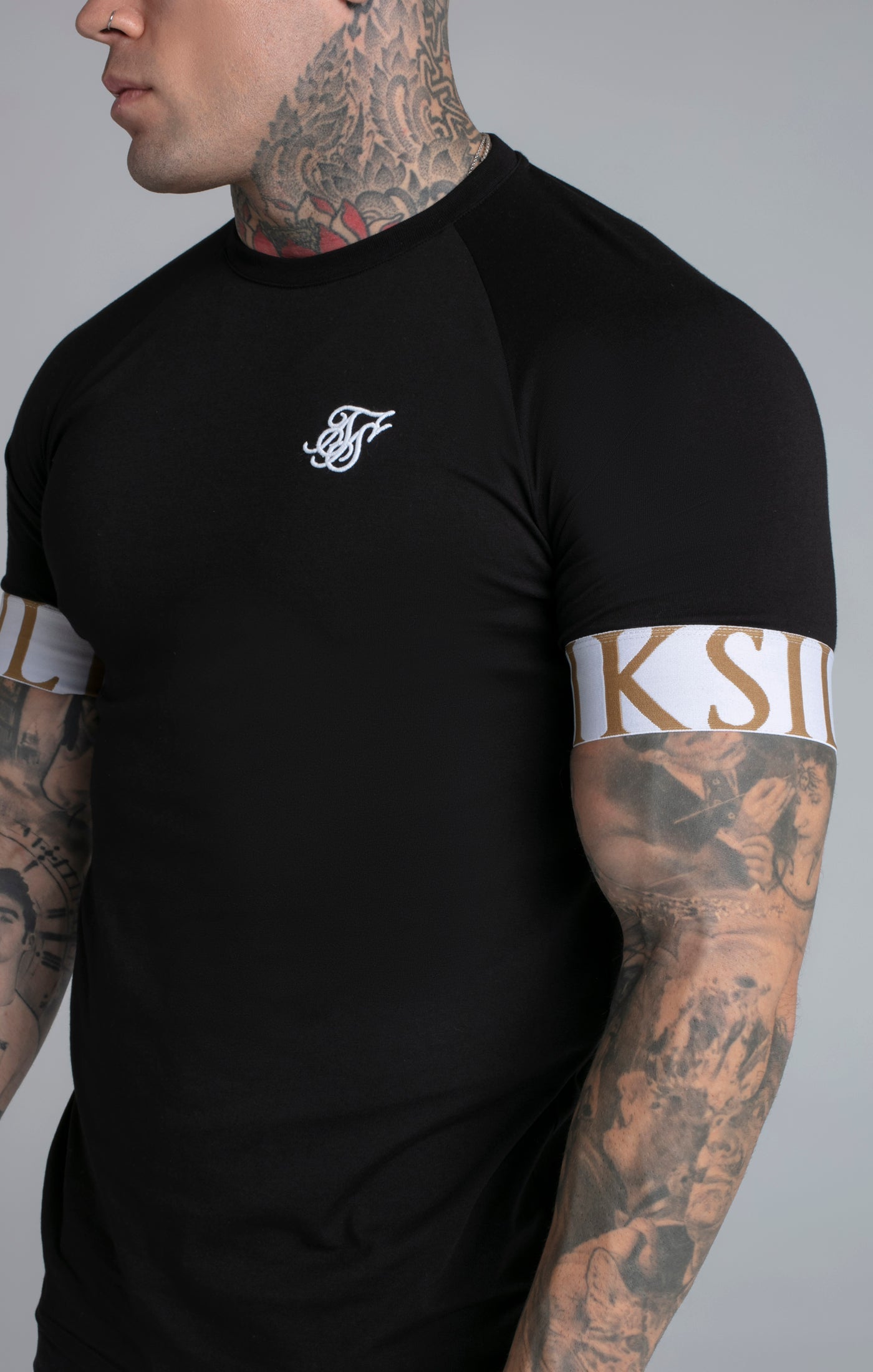 Maglietta Tech in nero Magliette SikSilk   