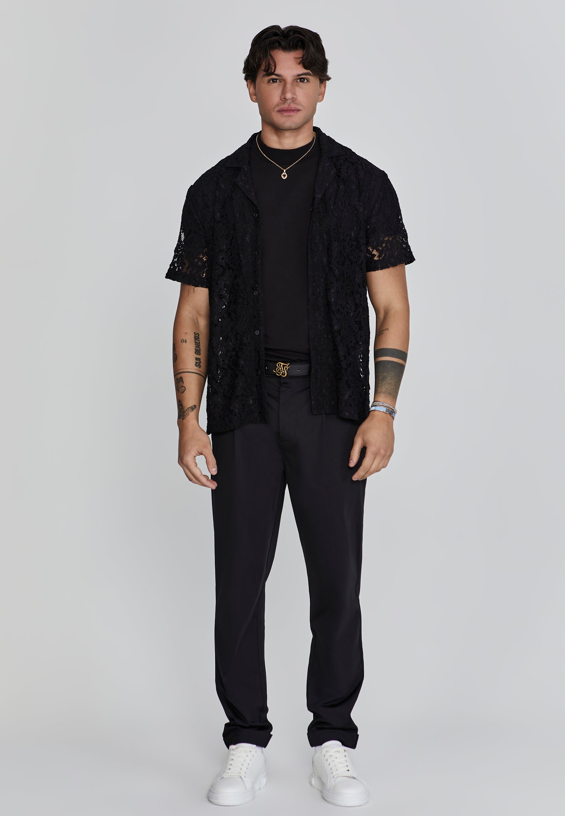 Pantaloni eleganti Chino in nero SikSilk   