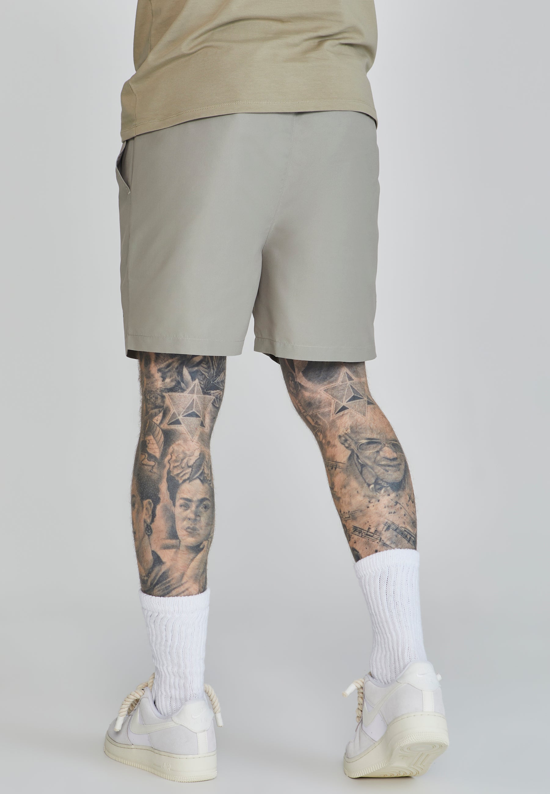 Pantaloncini da bagno in cachi Pantaloncini da bagno SikSilk   