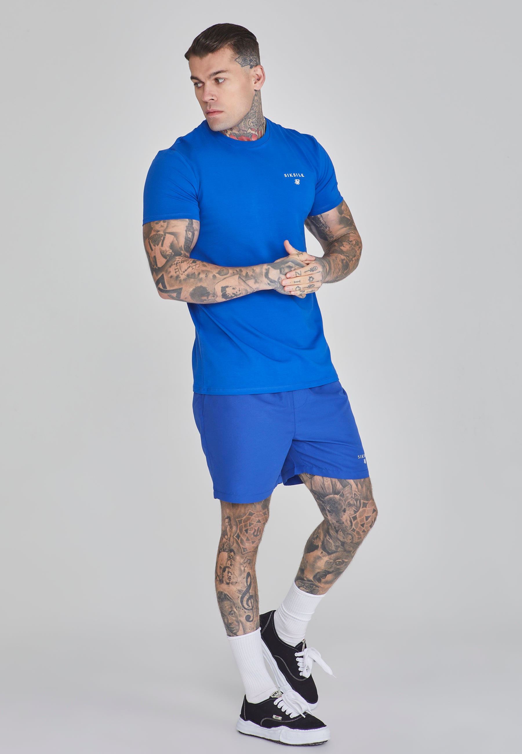 Pantaloncini da bagno in blu Pantaloncini da bagno SikSilk   