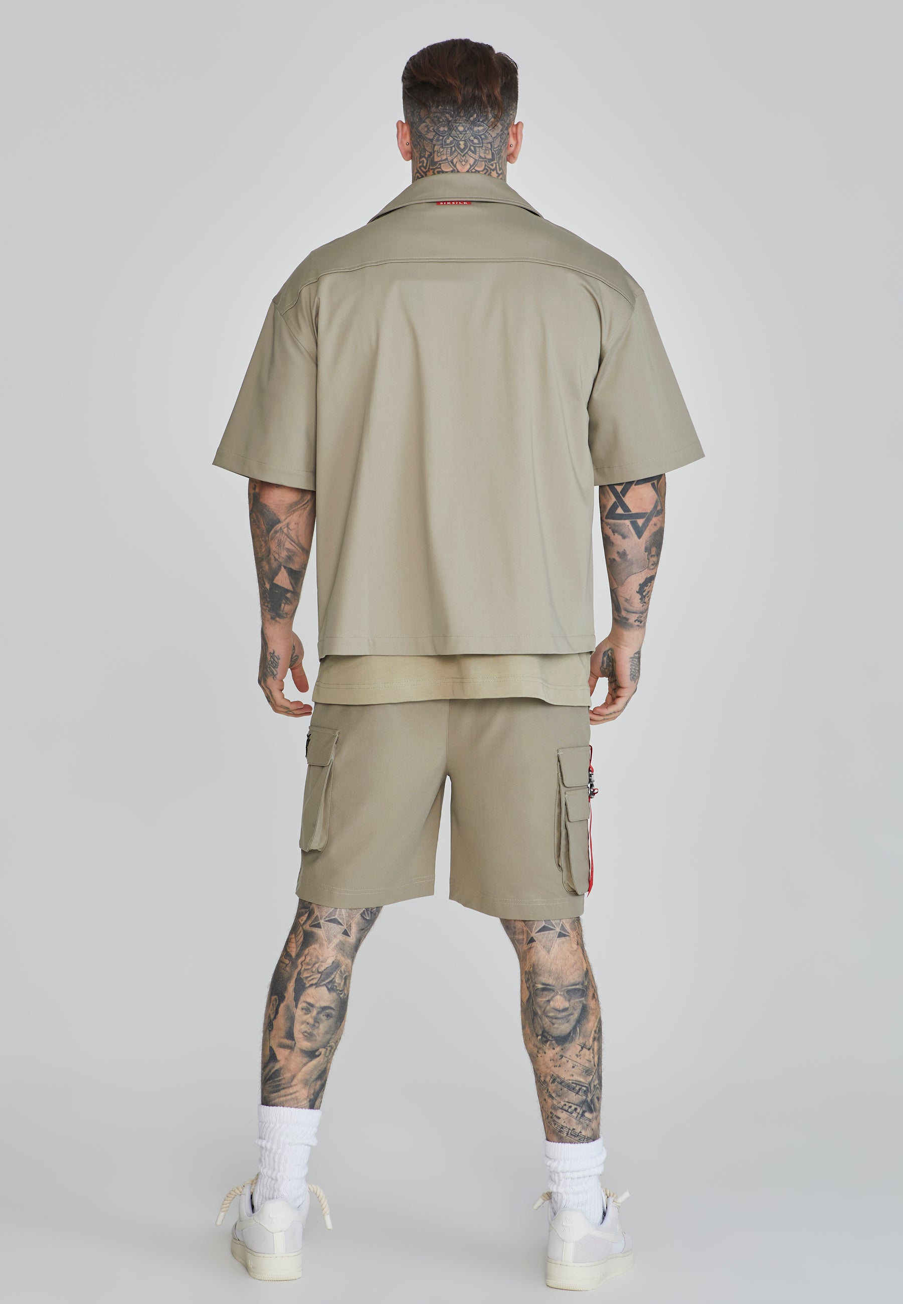 Camicia Utility Flight in Khaki Camicie SikSilk   