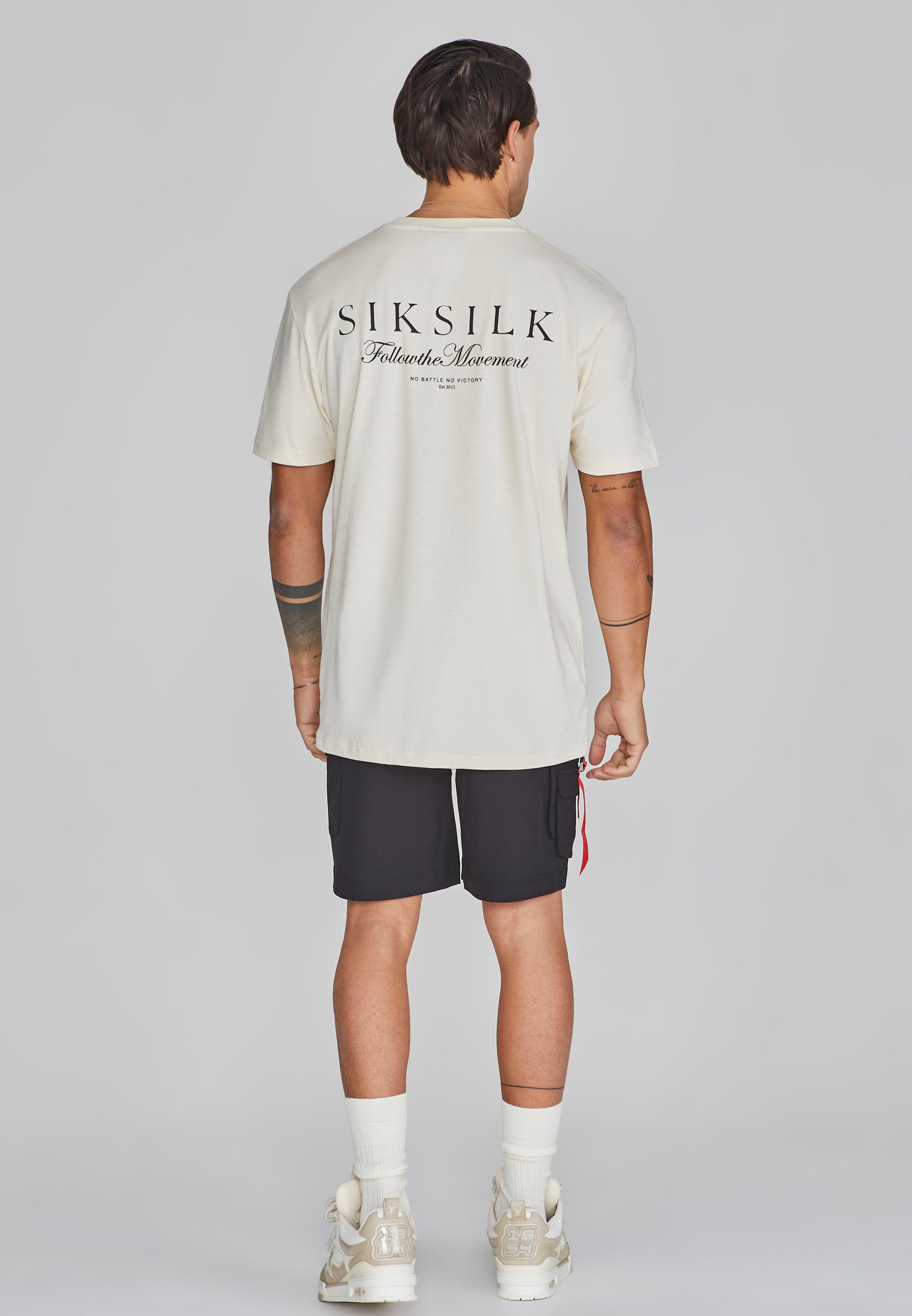 Maglietta grafica in ecru T-shirt SikSilk   