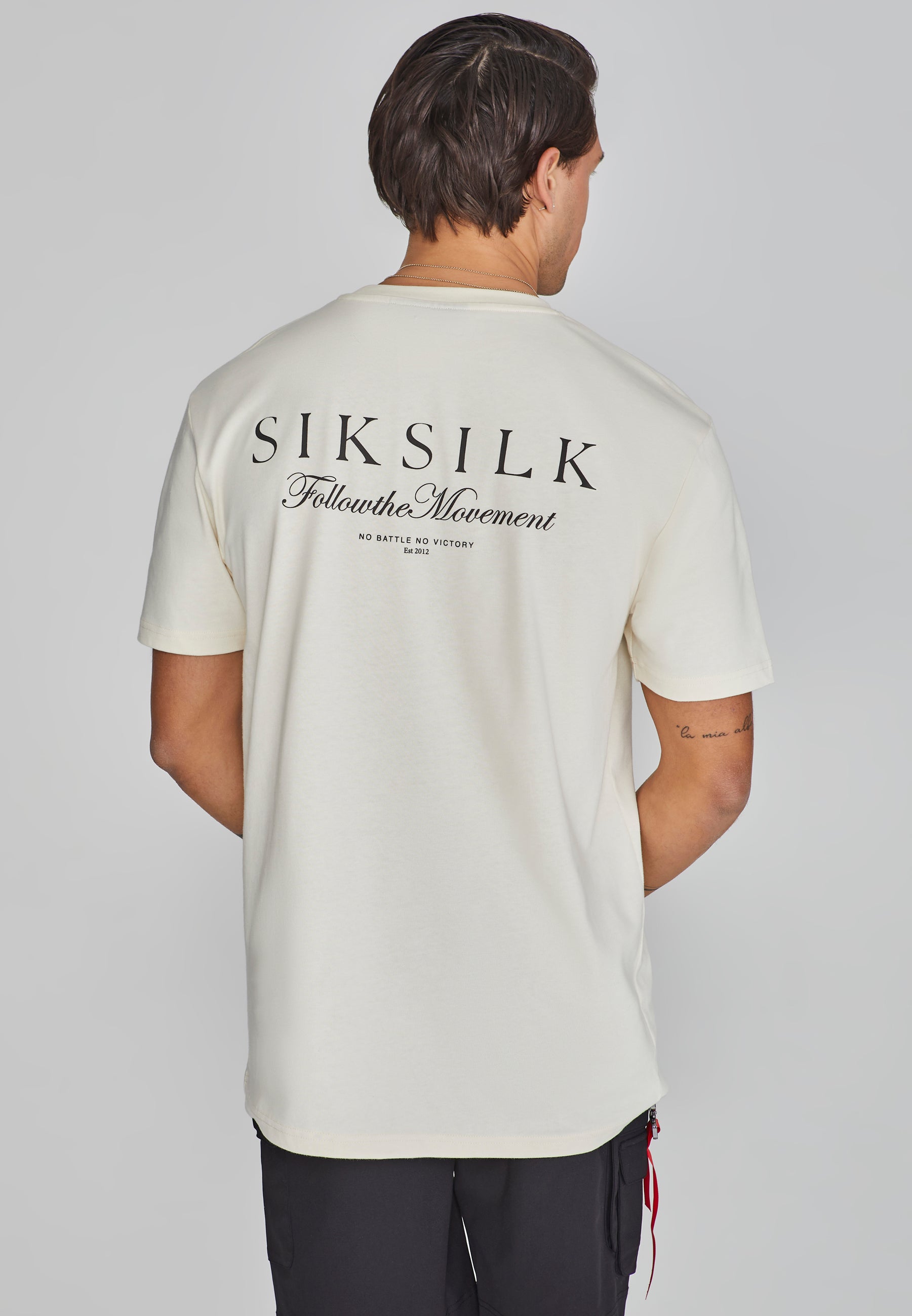 Maglietta grafica in ecru T-shirt SikSilk   