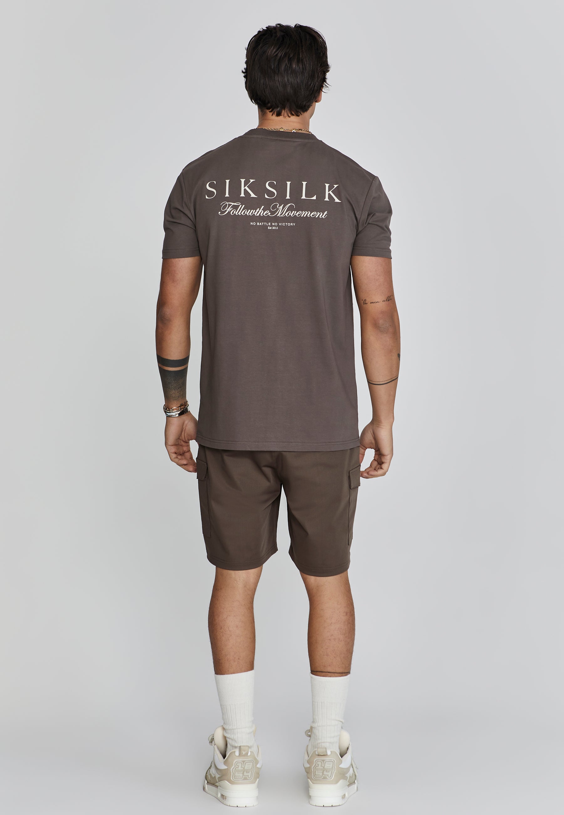 Pantaloncini Cargo in marrone SikSilk   