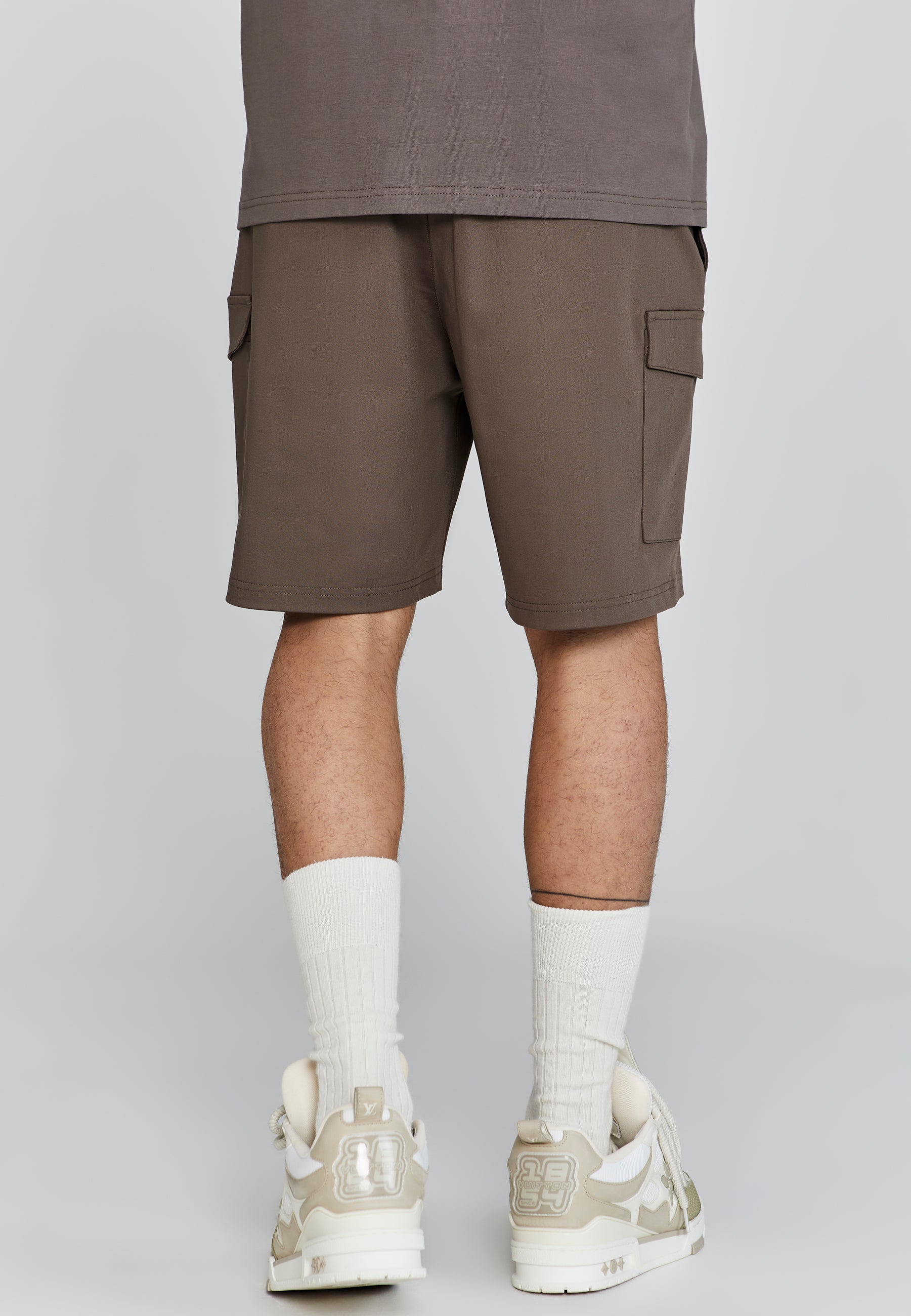 Pantaloncini Cargo in marrone SikSilk   