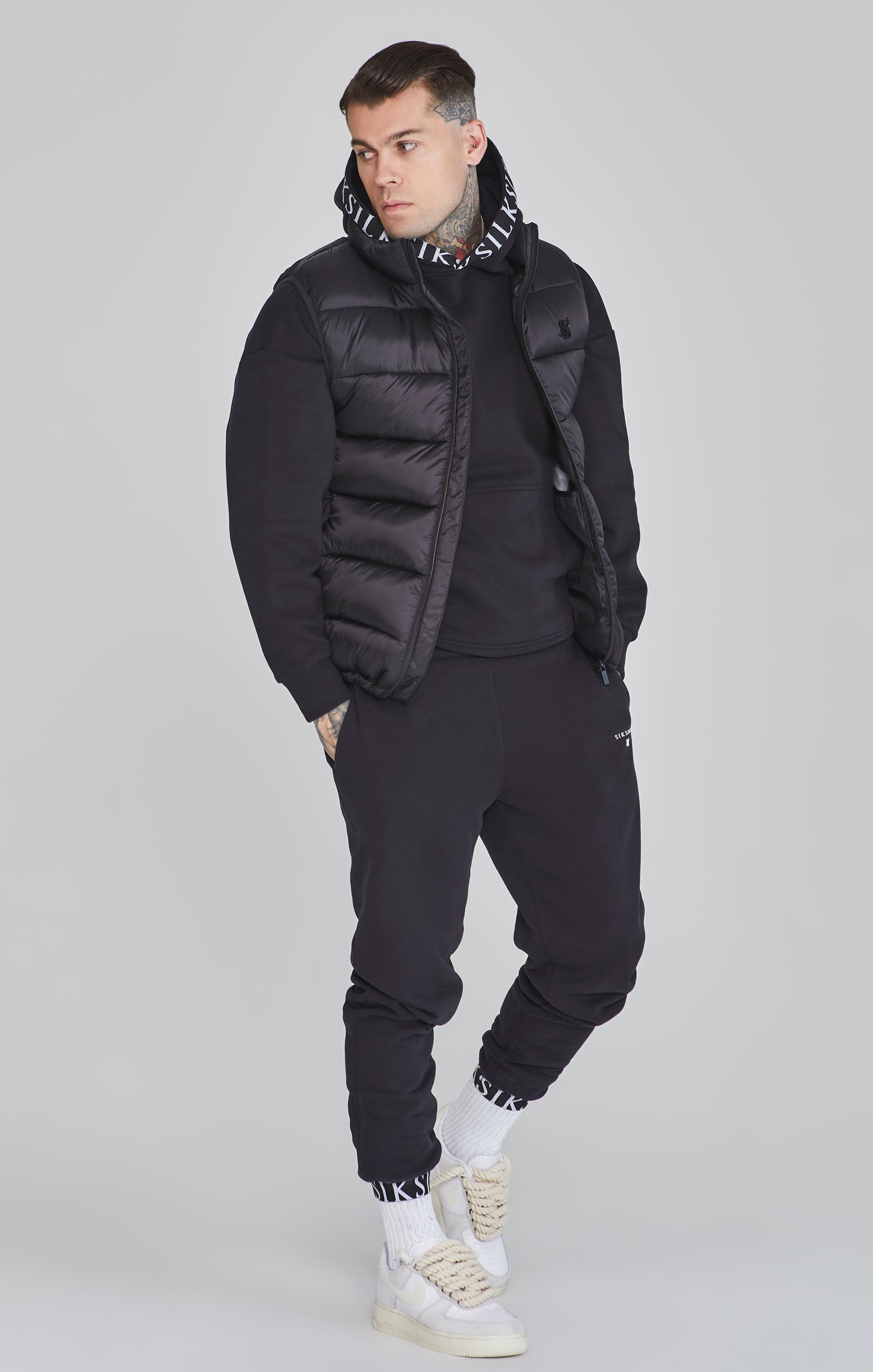 Gilet in Nero Giacche SikSilk   