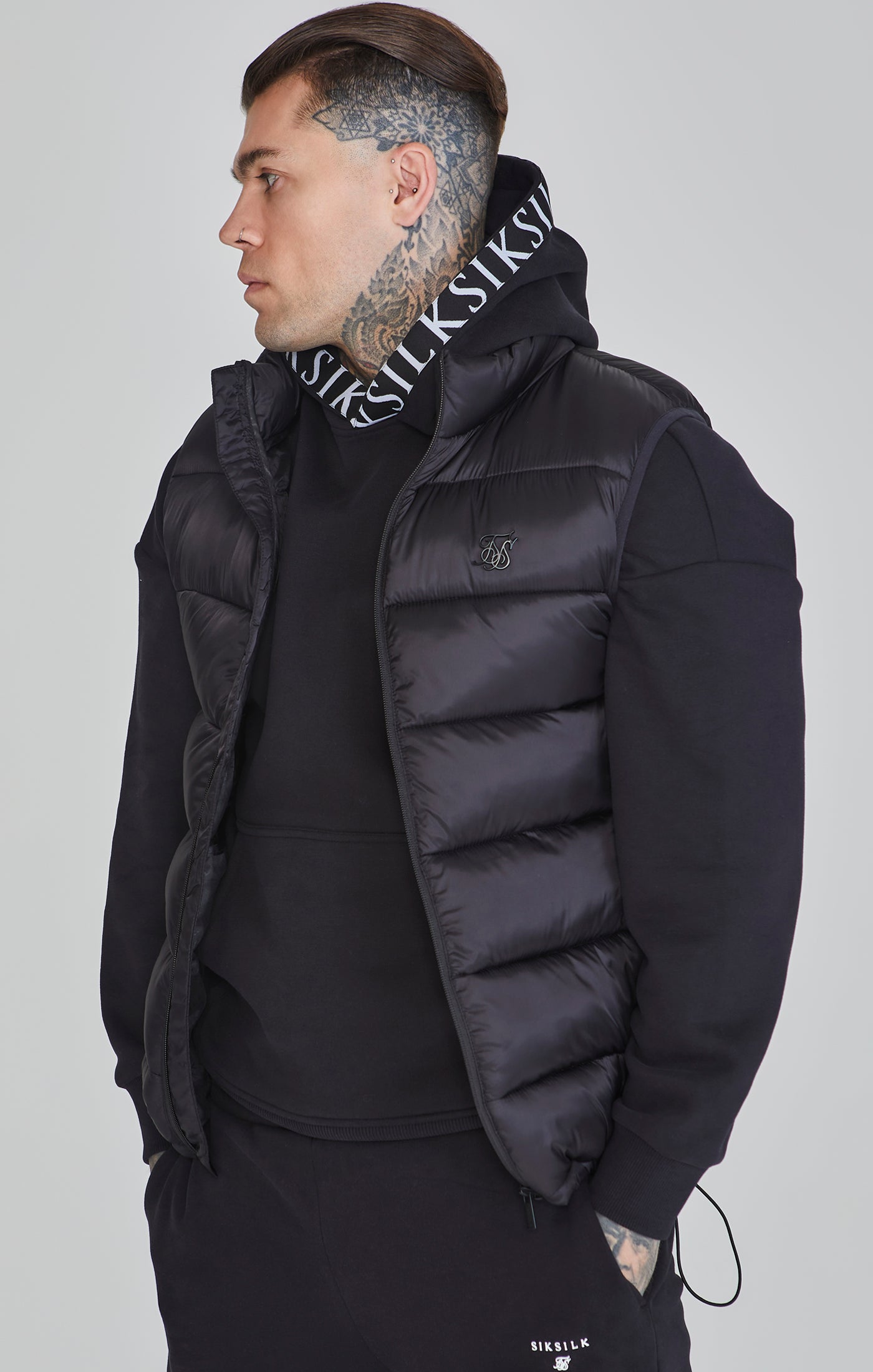 Gilet in Nero Giacche SikSilk   