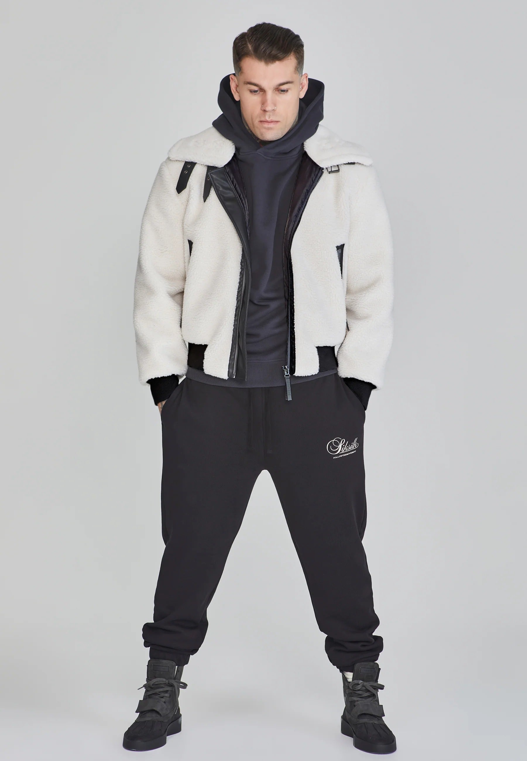 Giacca bomber in ecru Giacche SikSilk