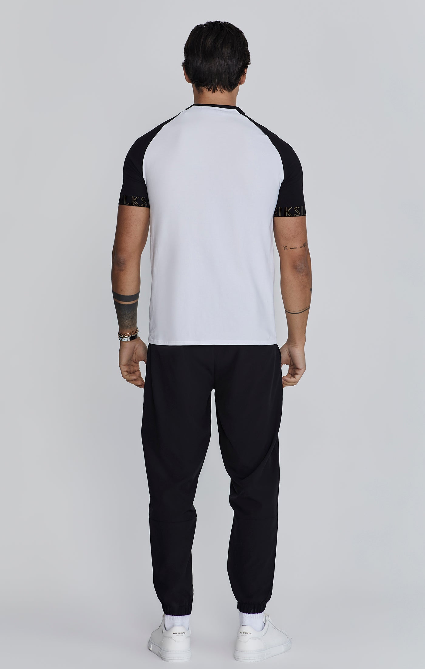 Maglietta Tech in bianco/nero Magliette SikSilk   