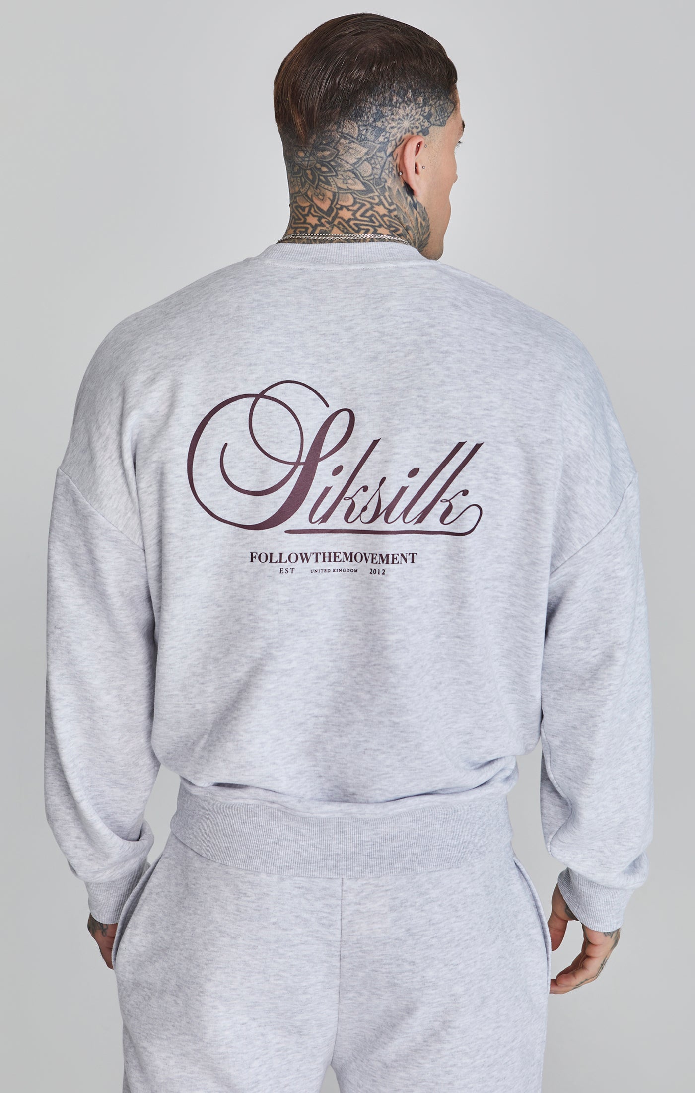 Maglione grafico in Snow Marl Felpe SikSilk   