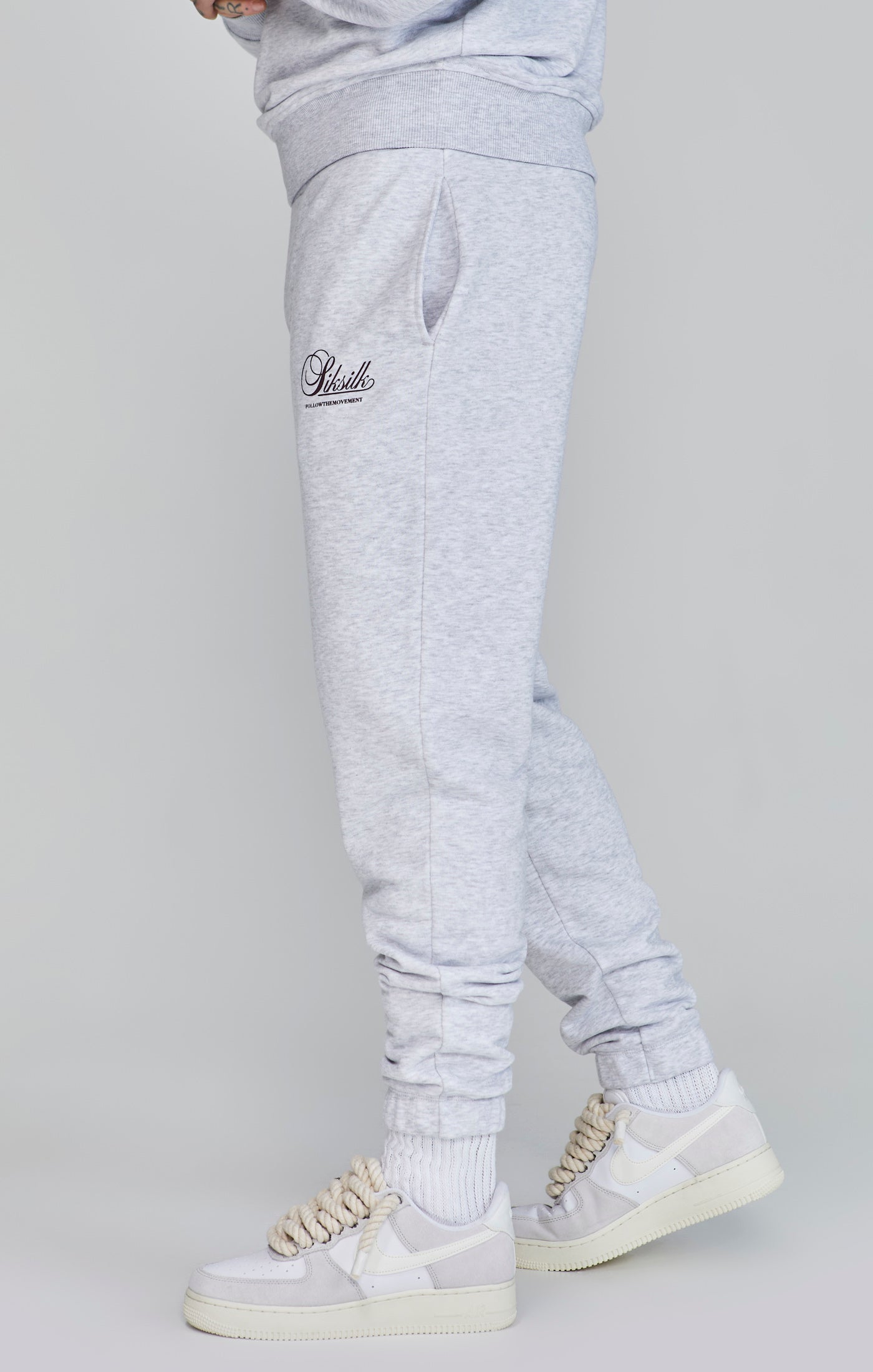 Joggers con logo in marna da neve Pantaloni SikSilk   