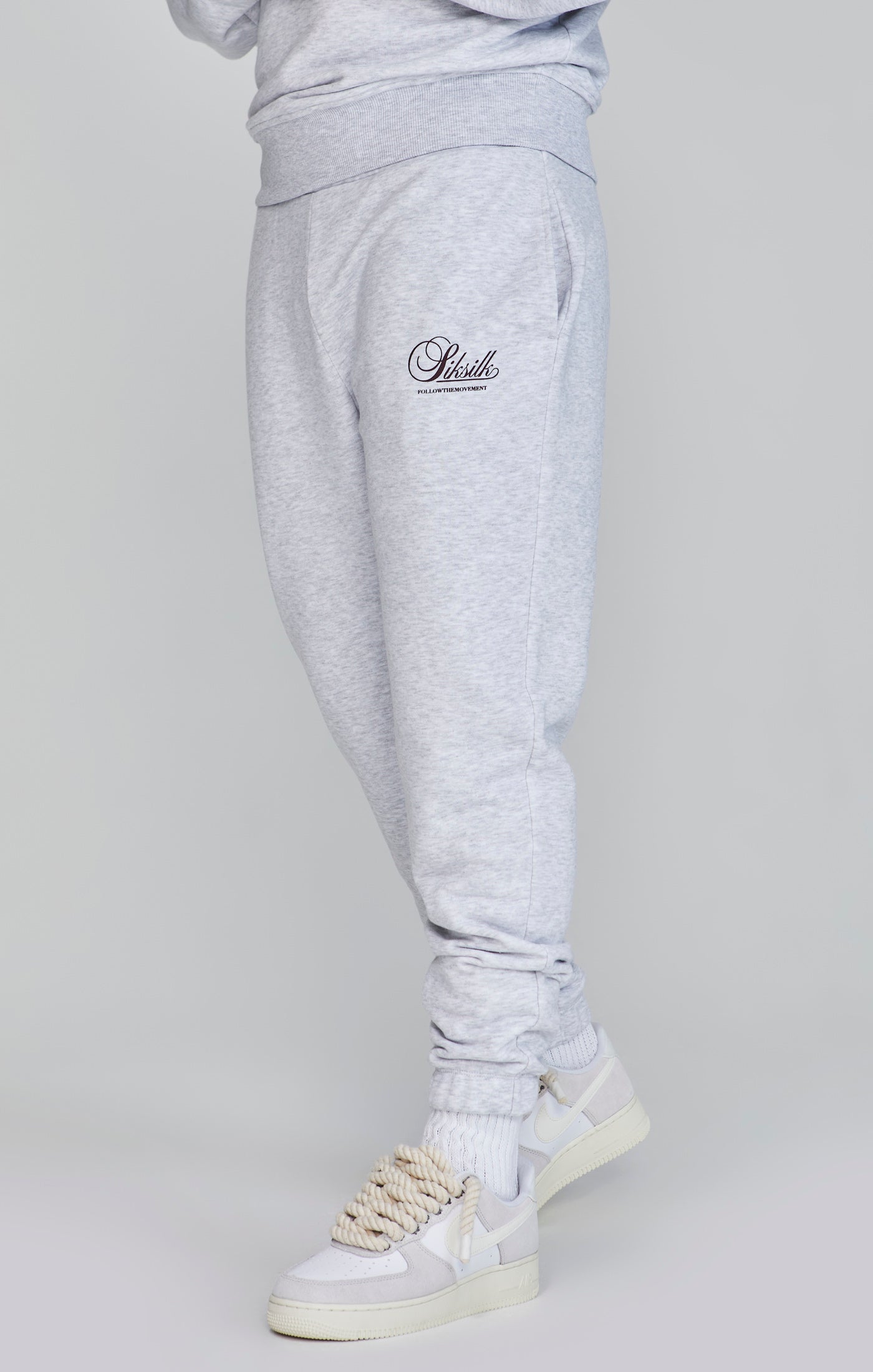 Joggers con logo in marna da neve Pantaloni SikSilk   