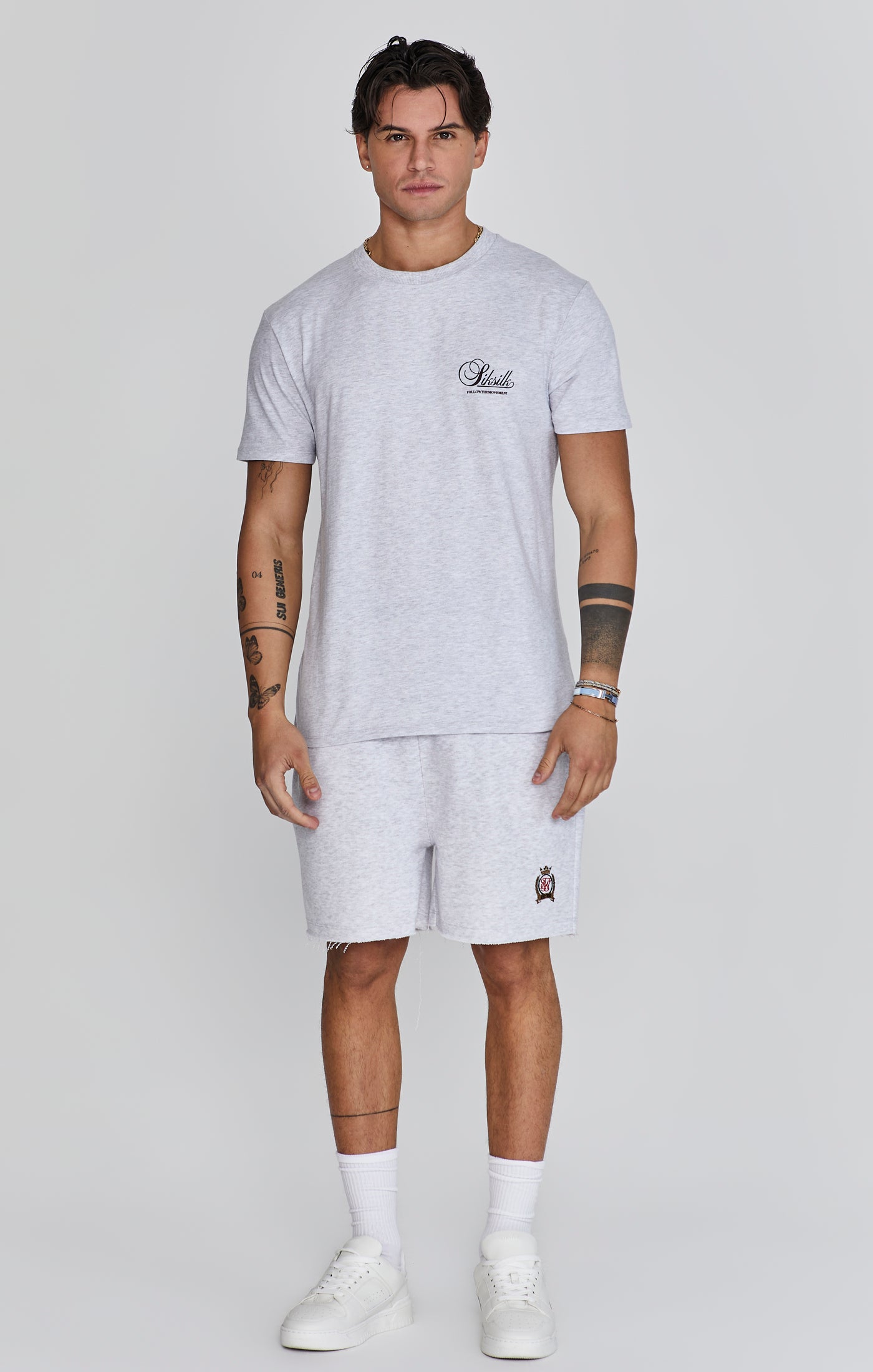 Maglietta grafica in Snow Marl Magliette SikSilk   