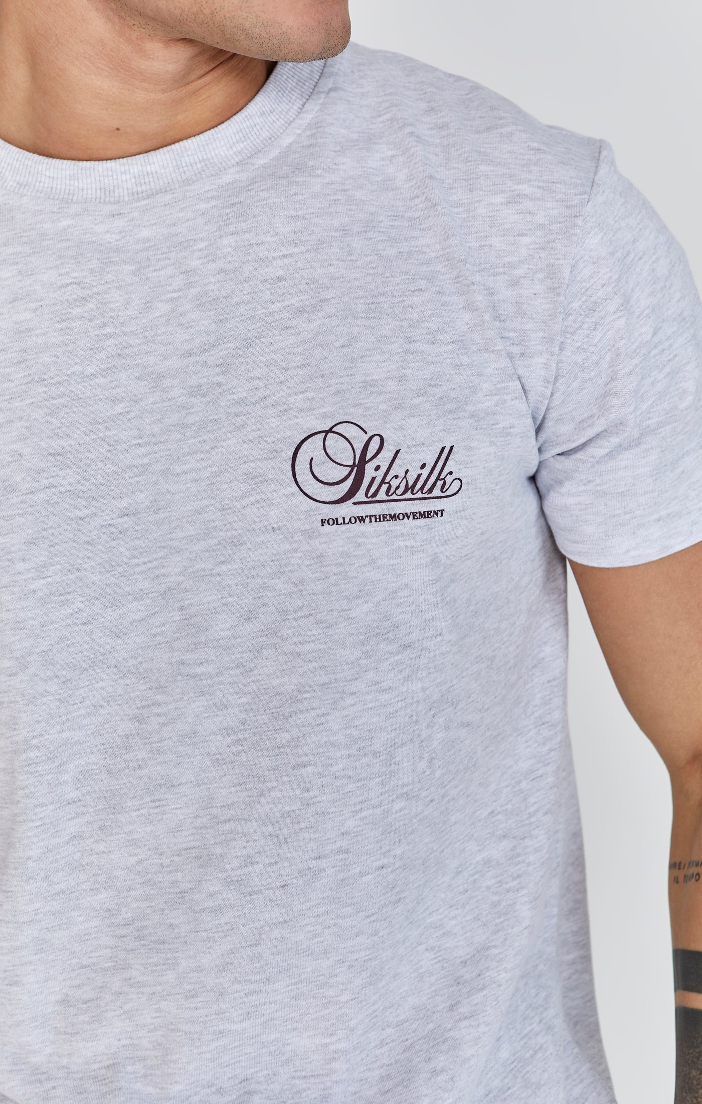 Maglietta grafica in Snow Marl Magliette SikSilk   