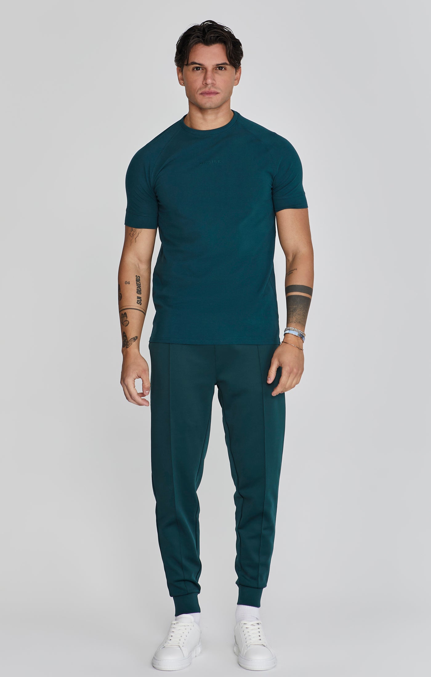 Joggers eleganti in pantaloni verdi SikSilk   