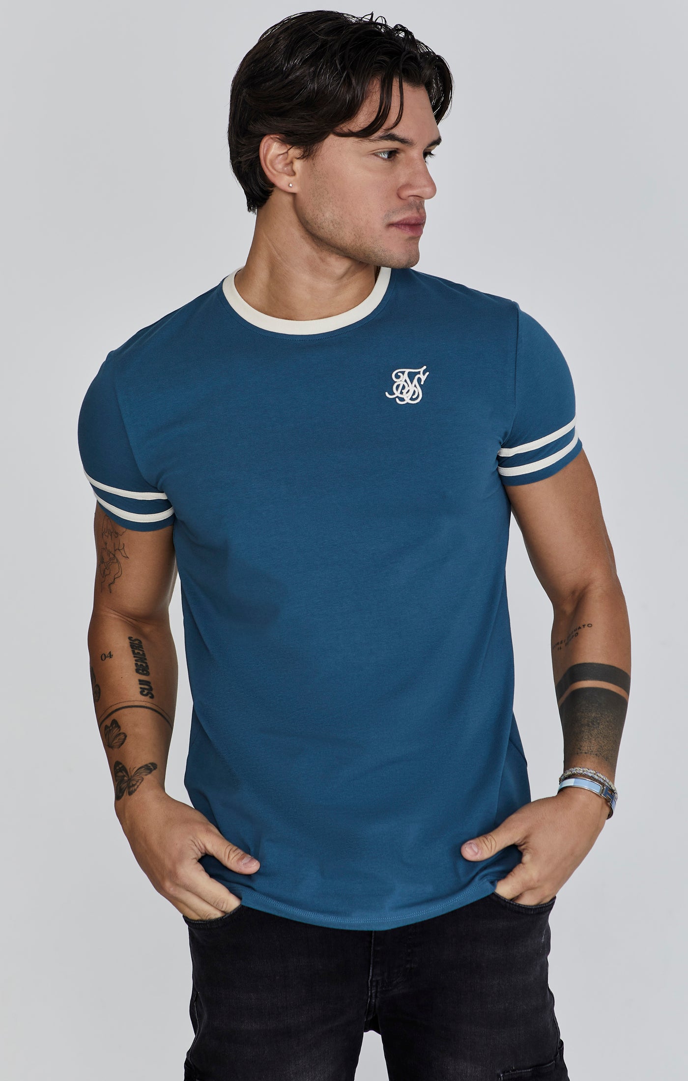 Maglietta Tournament in Blu Magliette SikSilk   