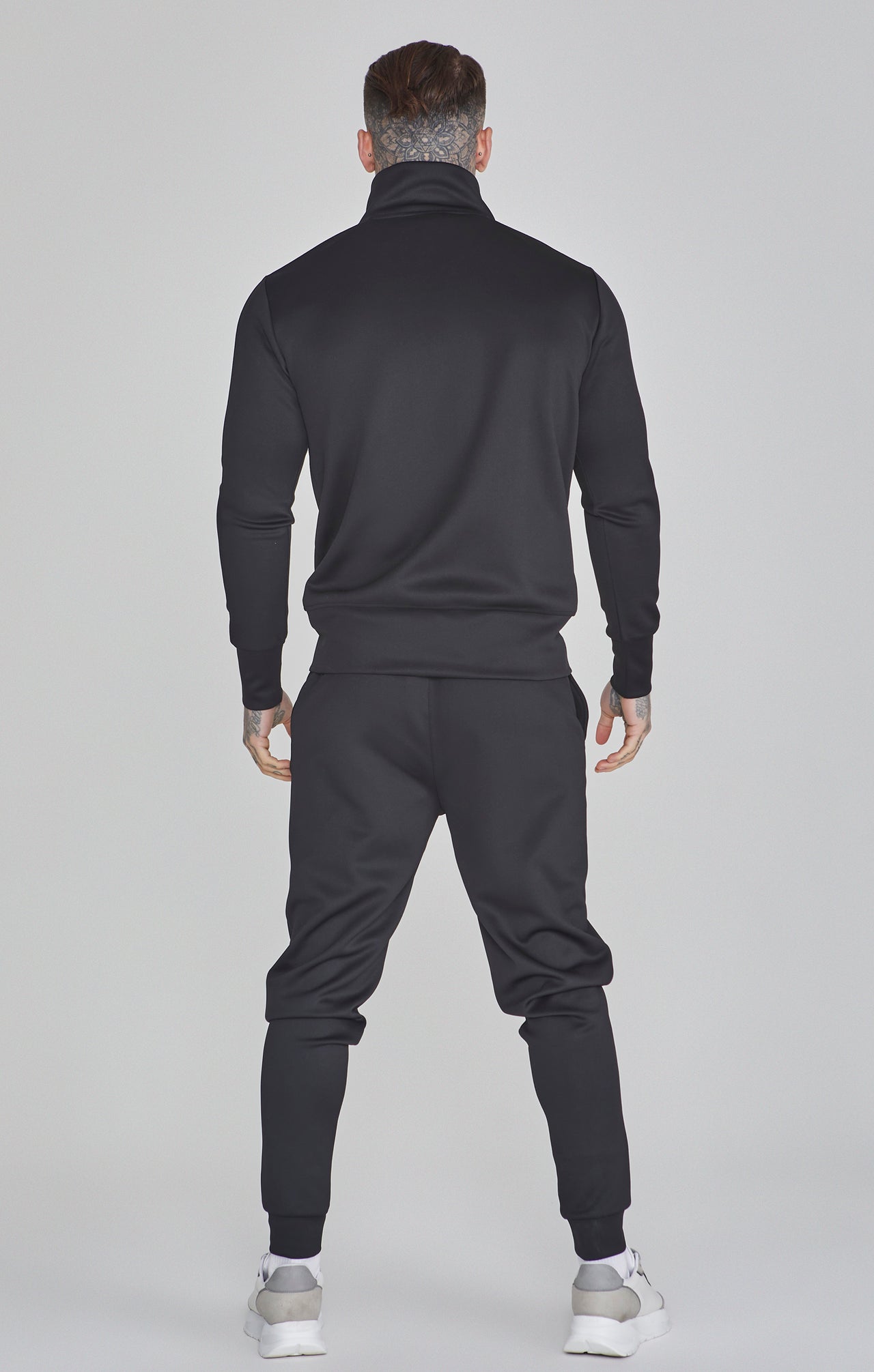 Pantaloni da corsa Essentials in polietilene nero Pantaloni SikSilk   