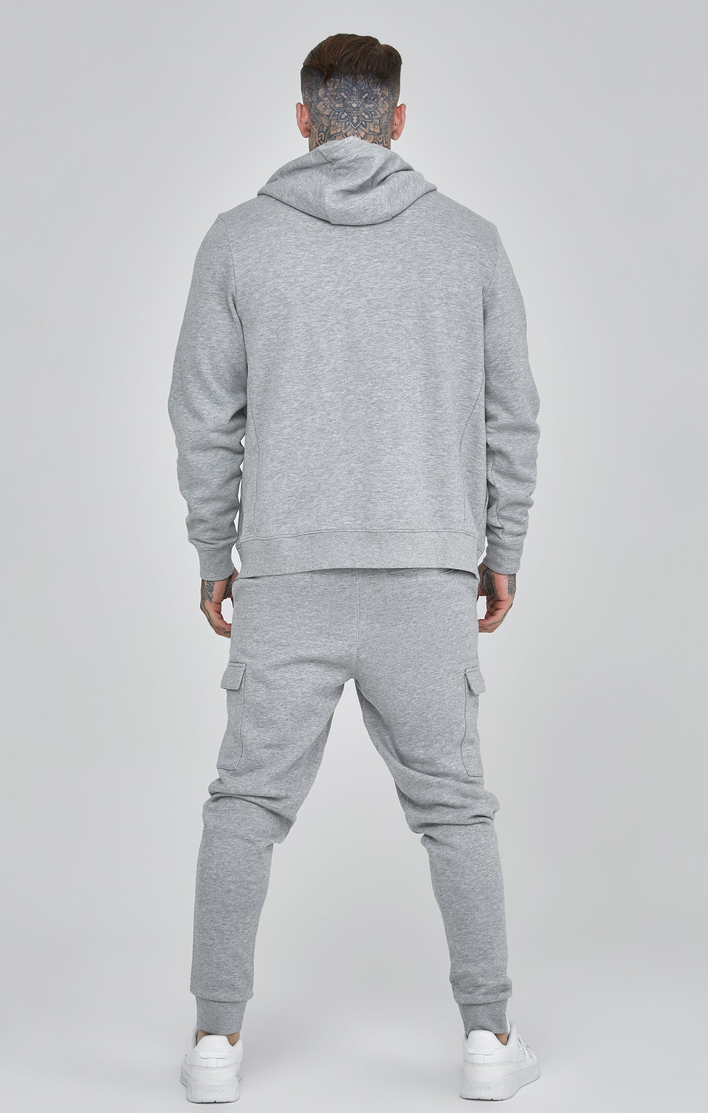 Joggers Cargo Essentials in Grigio Marl Pantaloni SikSilk   