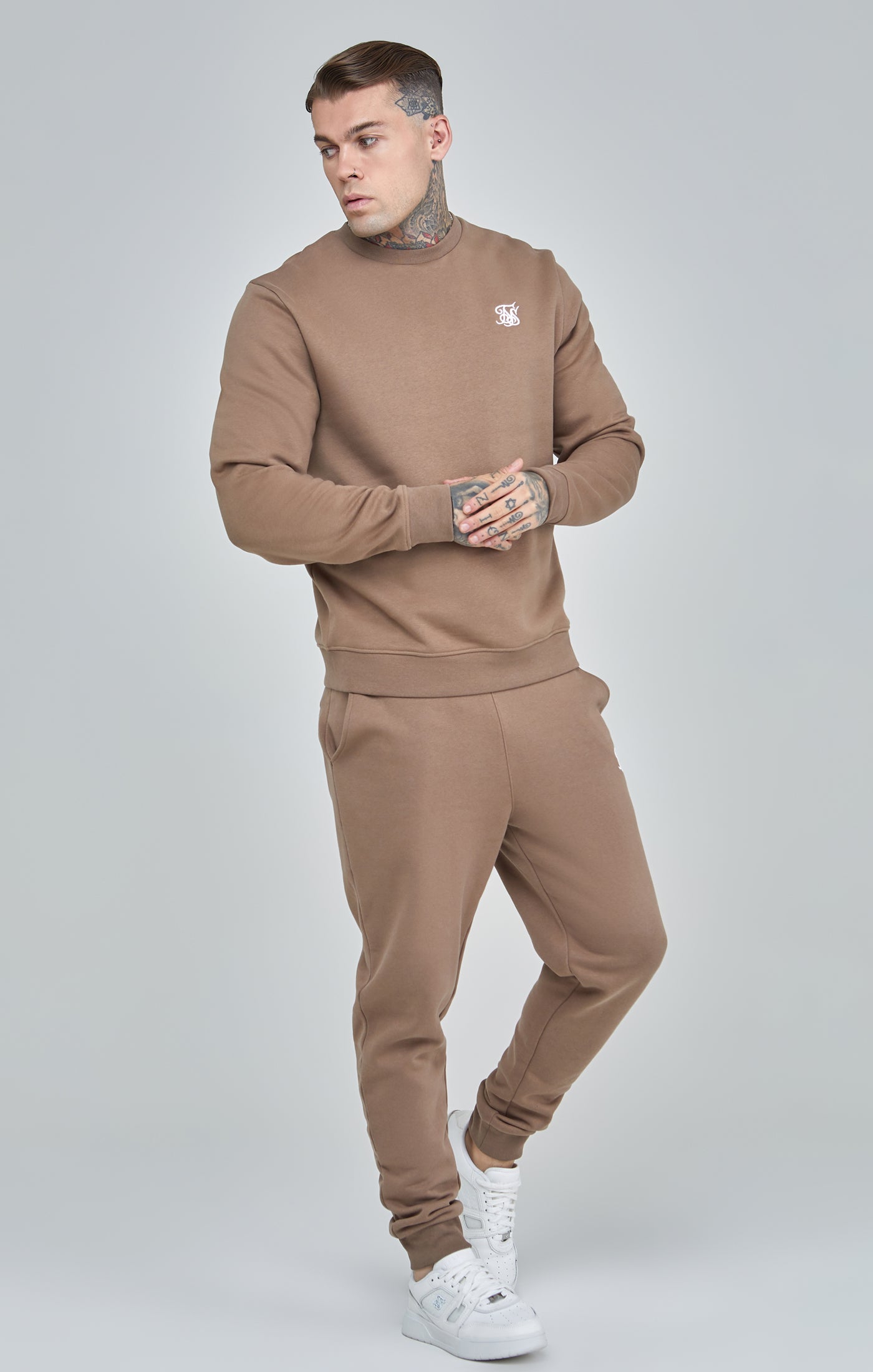 Maglione Essentials in marrone Felpe SikSilk   