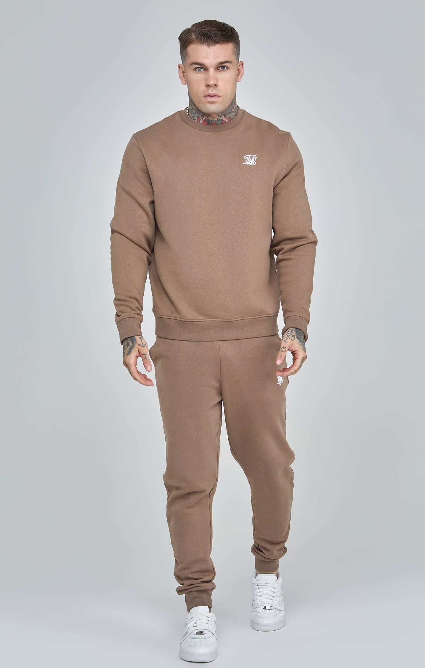 Maglione Essentials in marrone Felpe SikSilk   