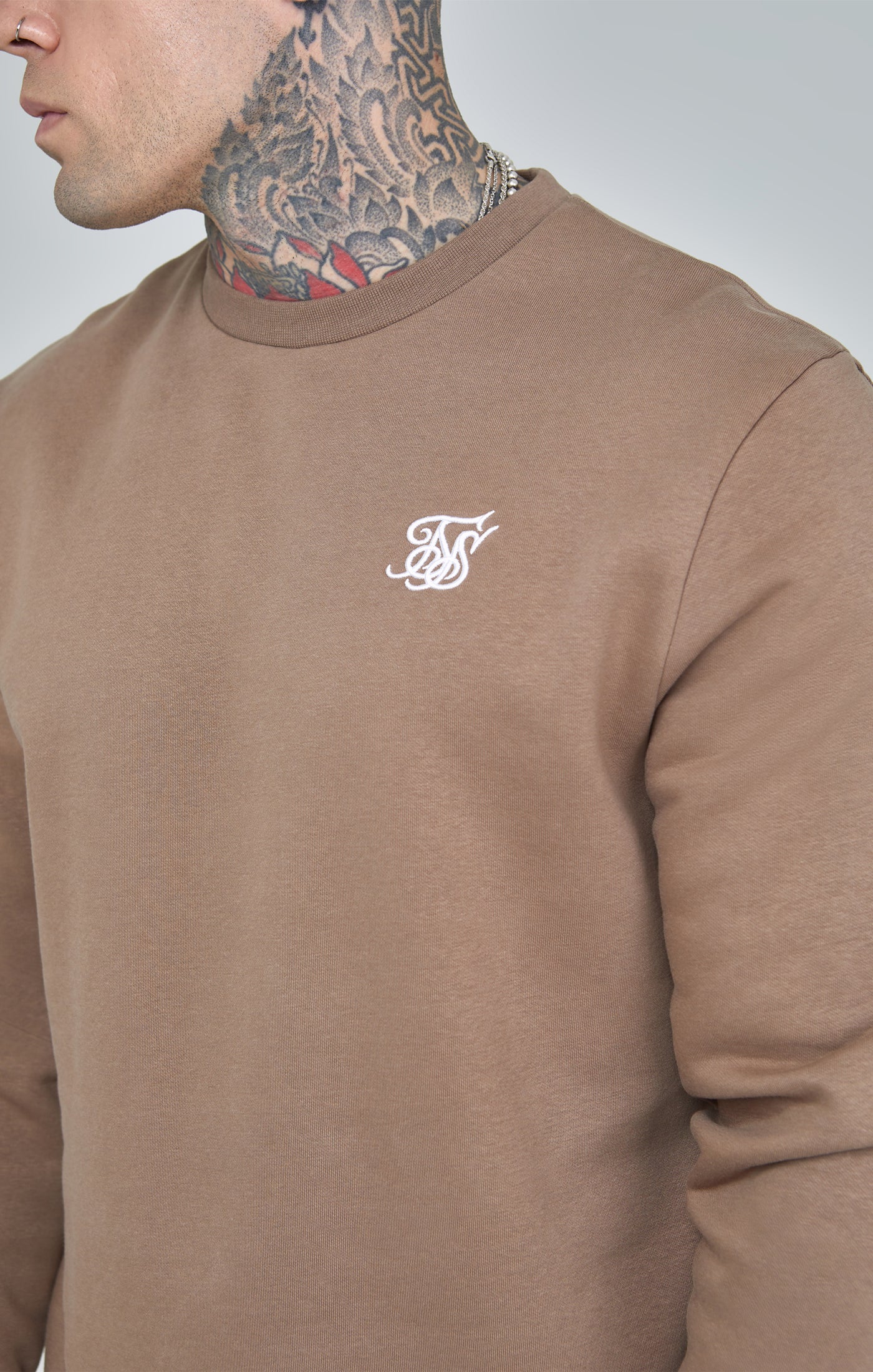 Maglione Essentials in marrone Felpe SikSilk   